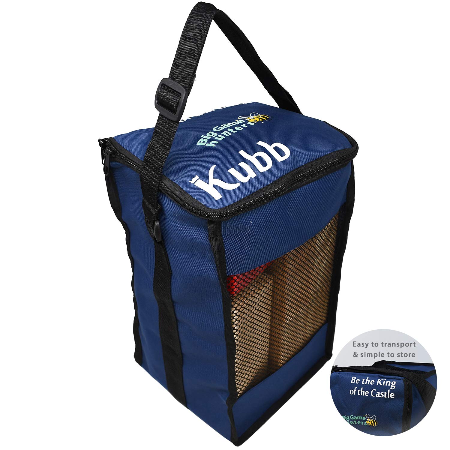 Premium Viking Kubb Game Set in Carry Bag – Outdoor Wooden Tossing Game for Backyard, Lawn, and Beach Fun – Big Game Hunters
