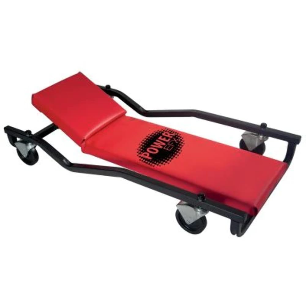 Whiteside Mfg MTLVMONLOADJP 40 Adjusting Headrest Extra Wide Creeper - Heavy Duty Mechanic Stool for Auto Repair & Under Vehicle Maintenance