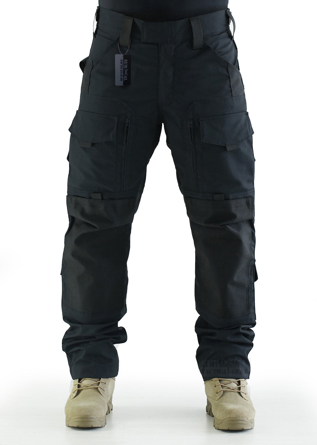 Tactical Pants for Men - MOLLE Ripstop Combat Trousers with Army Camo - Durable Hunting & Outdoor Pants for Hiking, Airsoft & Military Use
