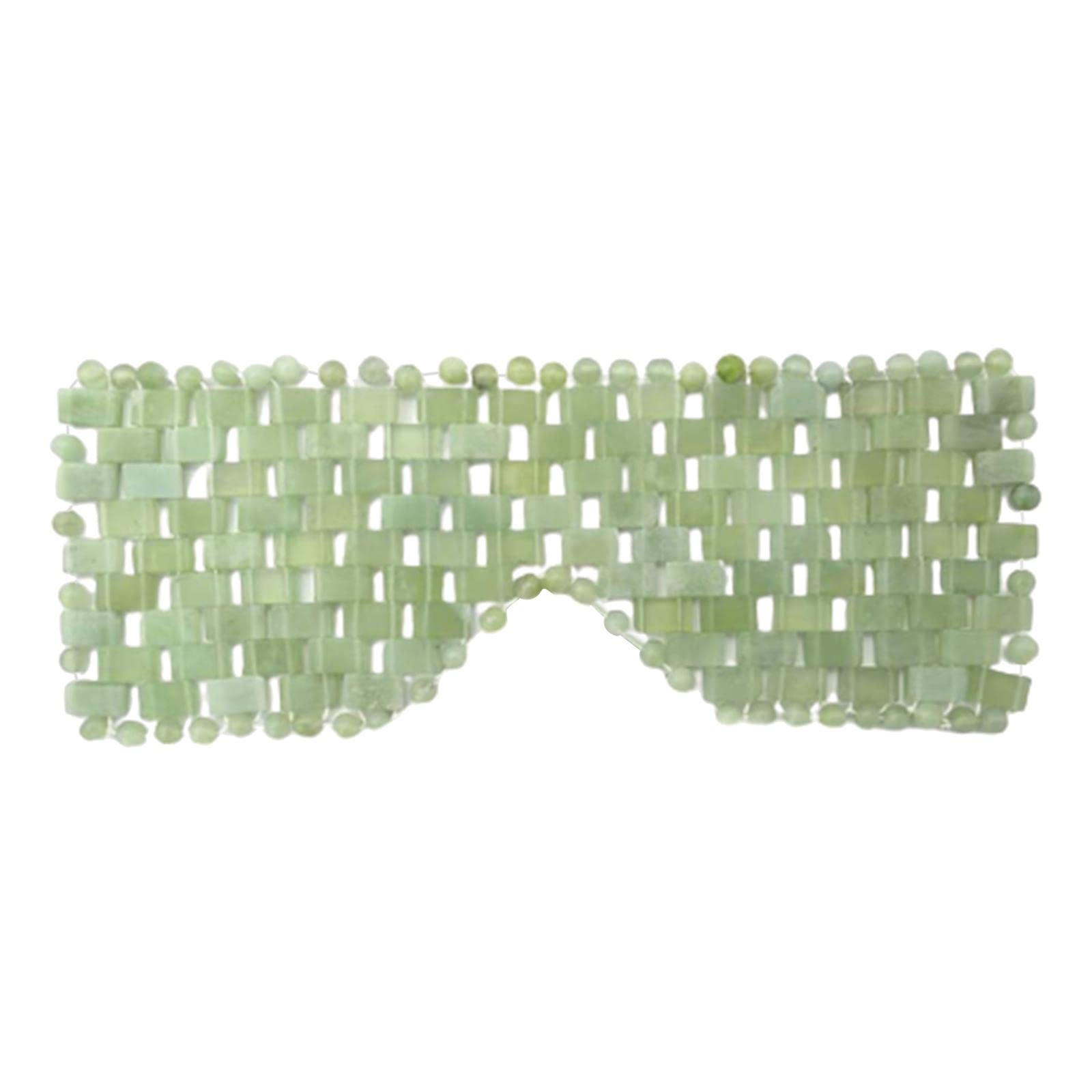 Natural Jade Stone Sleeping Eye Mask for Beauty & Relaxation - Cooling & Soothing Eye Cover for Stress Relief, Dark Circles & Puffy Eyes - Perfect for Travel, Spa, Meditation & Home Use