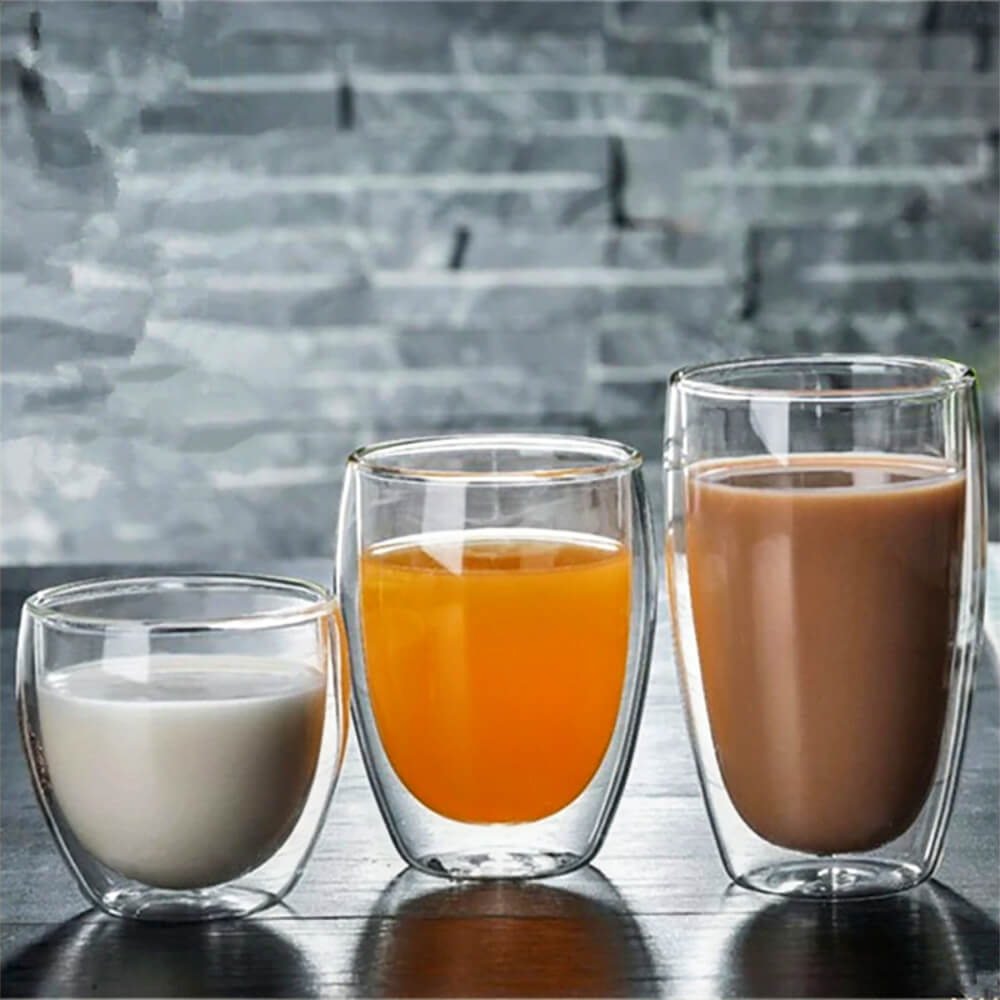 Isadore Double Wall Insulated Glass Coffee Tumbler - 16oz Leak-Proof Travel Mug for Hot & Cold Drinks - Perfect for Office, Commuting, and Outdoor Adventures