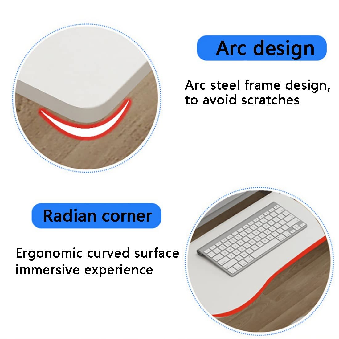 Ergonomic Adjustable Under Desk Keyboard Tray - Smooth Pull Out Clamp-On Platform for Computer Workstation | No Punch Installation | Perfect for Home Office, Gaming Setup & Workspace Ergonomics