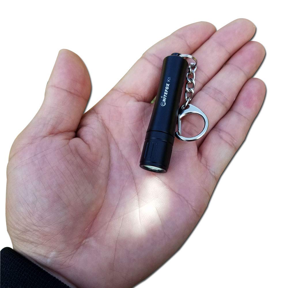 Bright Keychain Flashlight K1 - 150 Lumens Ultra Bright Mini Flashlight, Waterproof Camping Lantern & EDC Torch for Reading, Dog Walking, Hiking, Emergency Use - Compact Portable Light for Outdoor Adventures (Black)