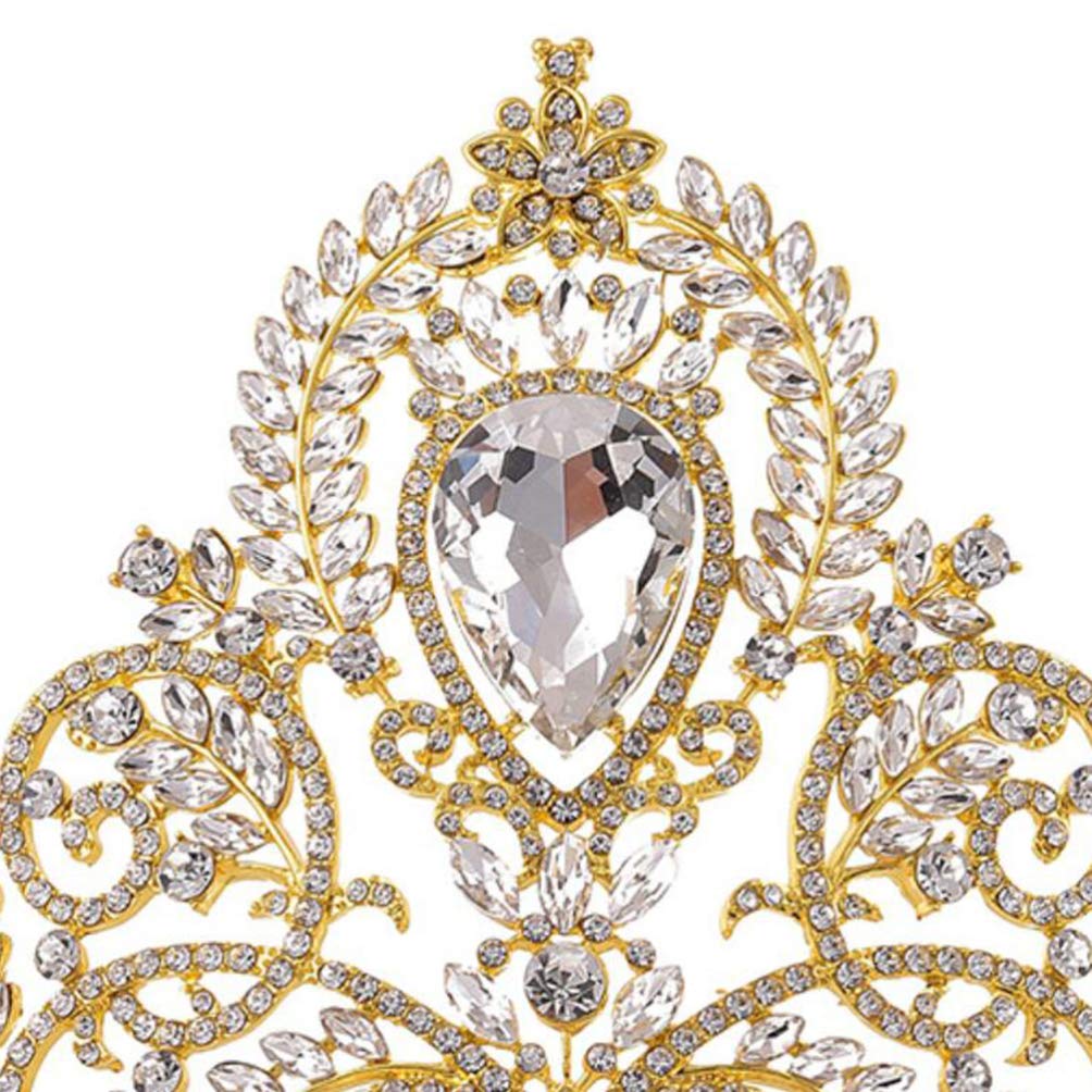 1pc Baroque Style Rhinestone Tiara Headband - Shining Crystal Wedding Headdress for Women, Elegant Prom Pageant Hair Accessories | Perfect for Bridal, Pageants, Prom & Special Occasions