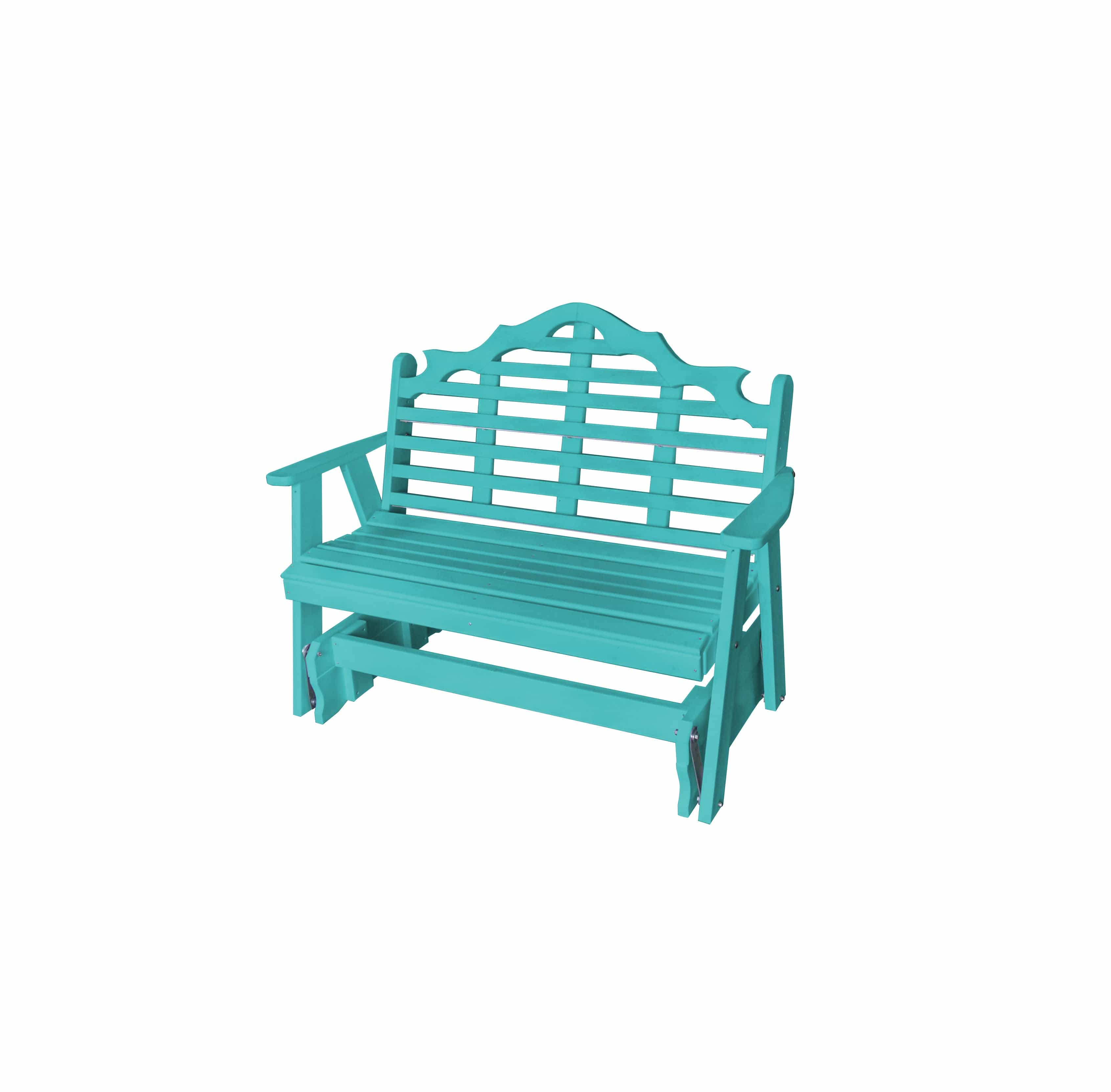Keystone Amish Co. Milan Poly Composite Porch Glider - Durable Outdoor Swing for Patio, Garden & Backyard Relaxation