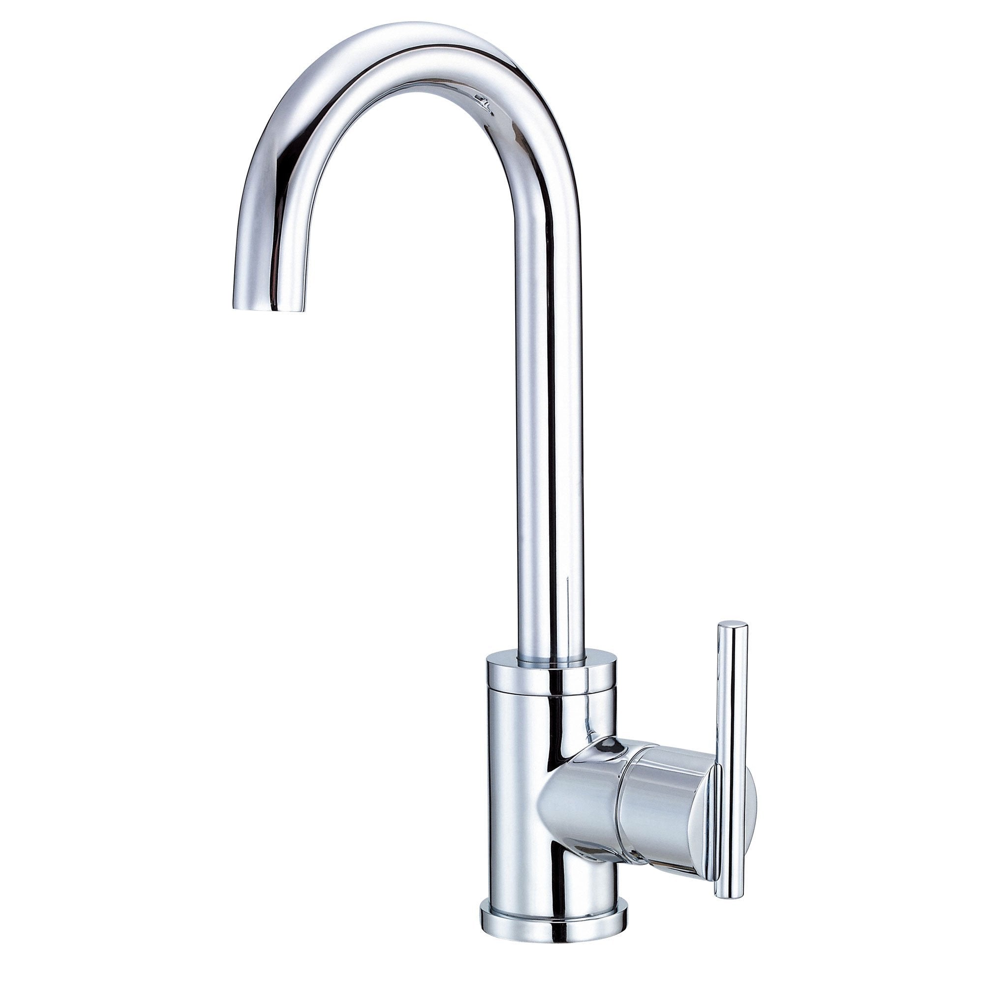 Danze Parma Chrome Single Handle Bar Faucet - Modern Kitchen Sink Faucet for Bar, Prep Sink & Utility Use