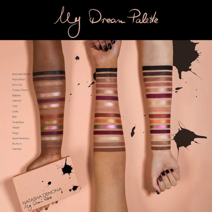 Natasha Denona My Dream Eyeshadow Palette - 15 Highly Pigmented Shades for Day & Night Makeup Looks | Perfect for Professional Artists & Makeup Lovers