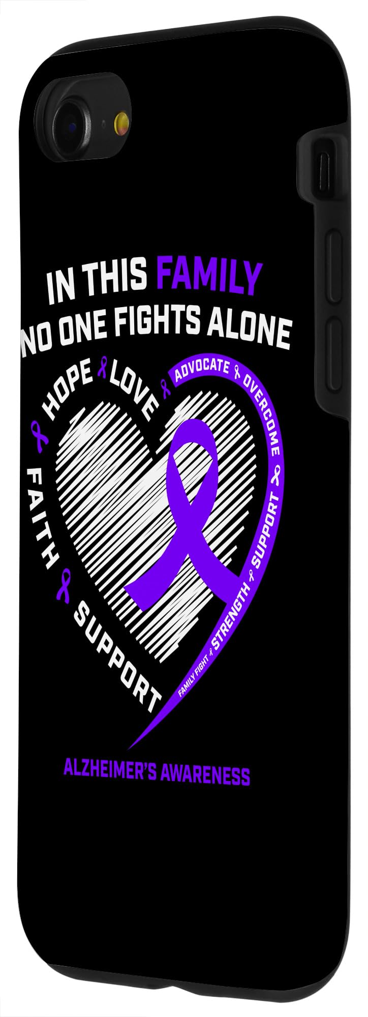 iPhone SE (2020)/7/8 Alzheimer's Awareness Phone Case - Durable Protective Cover for Dad, Grandma & Grandpa - Perfect Gift for Seniors & Memory Care Support