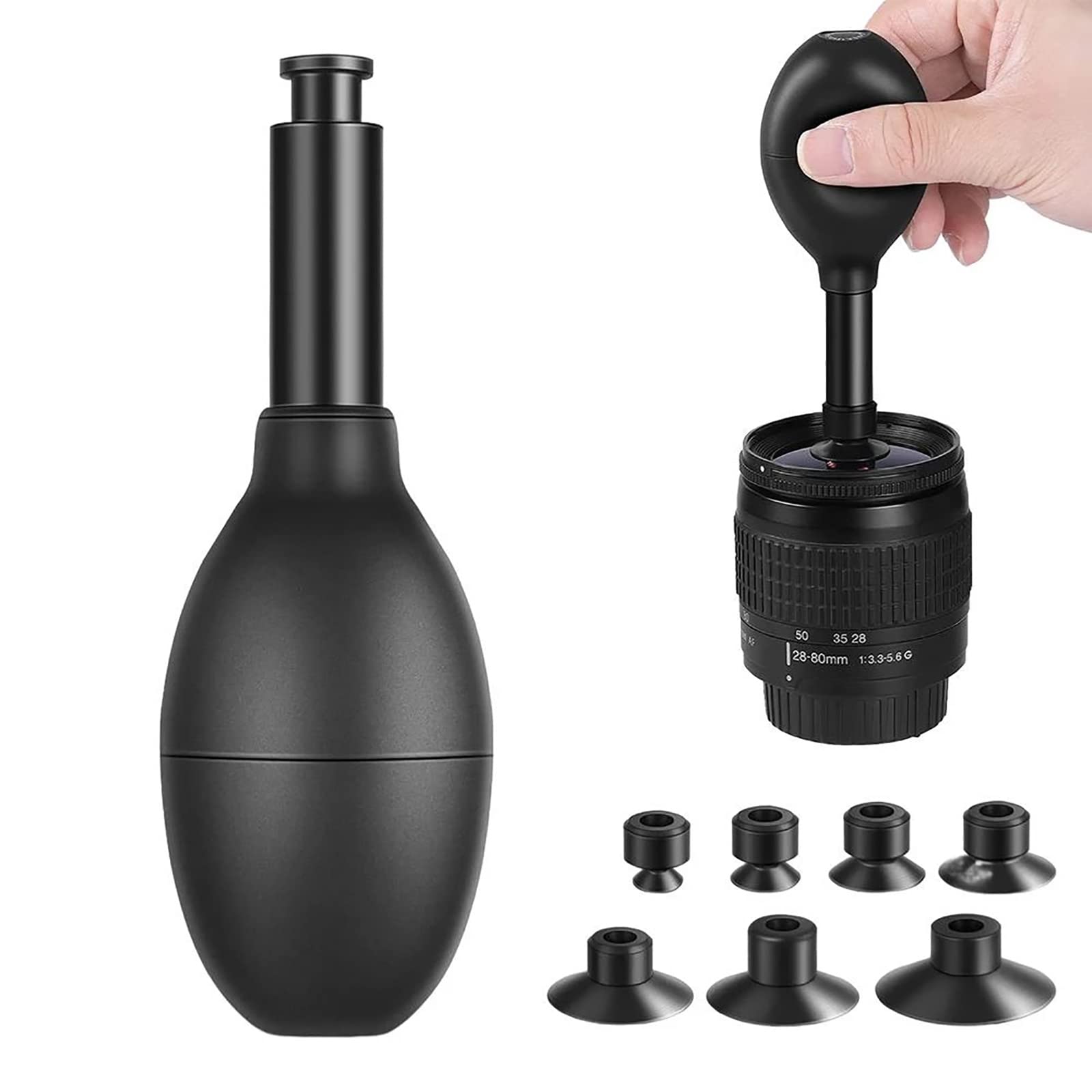 8-Piece Camera Lens Sucker Set - Strong Manual Vacuum Suction Pen for Lens Repair, Watch Maintenance & Electronic Component Handling - Perfect for Smartphone, Camera, and Watch Repair Kits