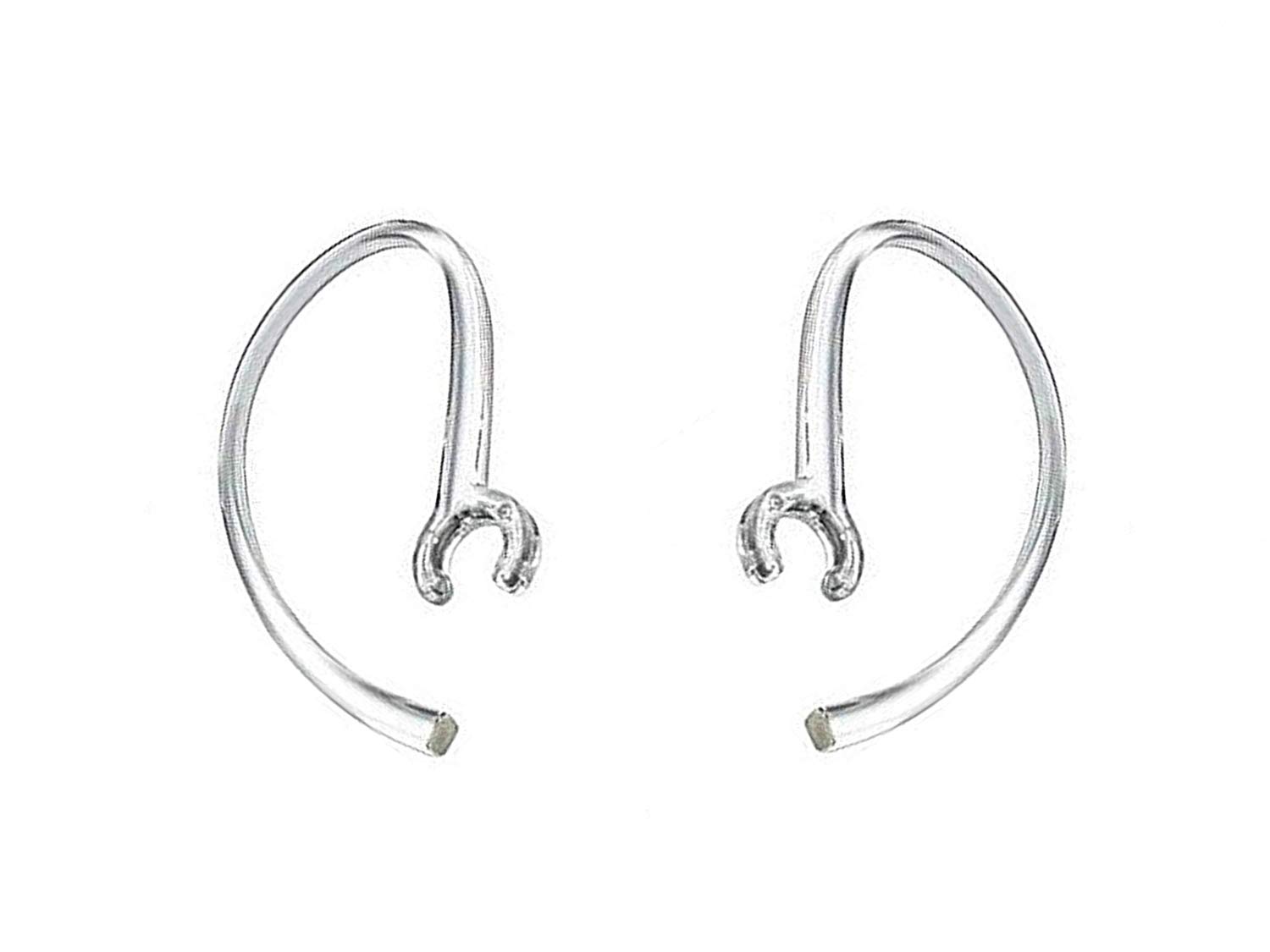 2 Pack Clear Ear Hooks for Plantronics M25 M100 M155 Wireless Headsets - Secure Comfort Fit for Office, Call Center & Remote Work Accessories