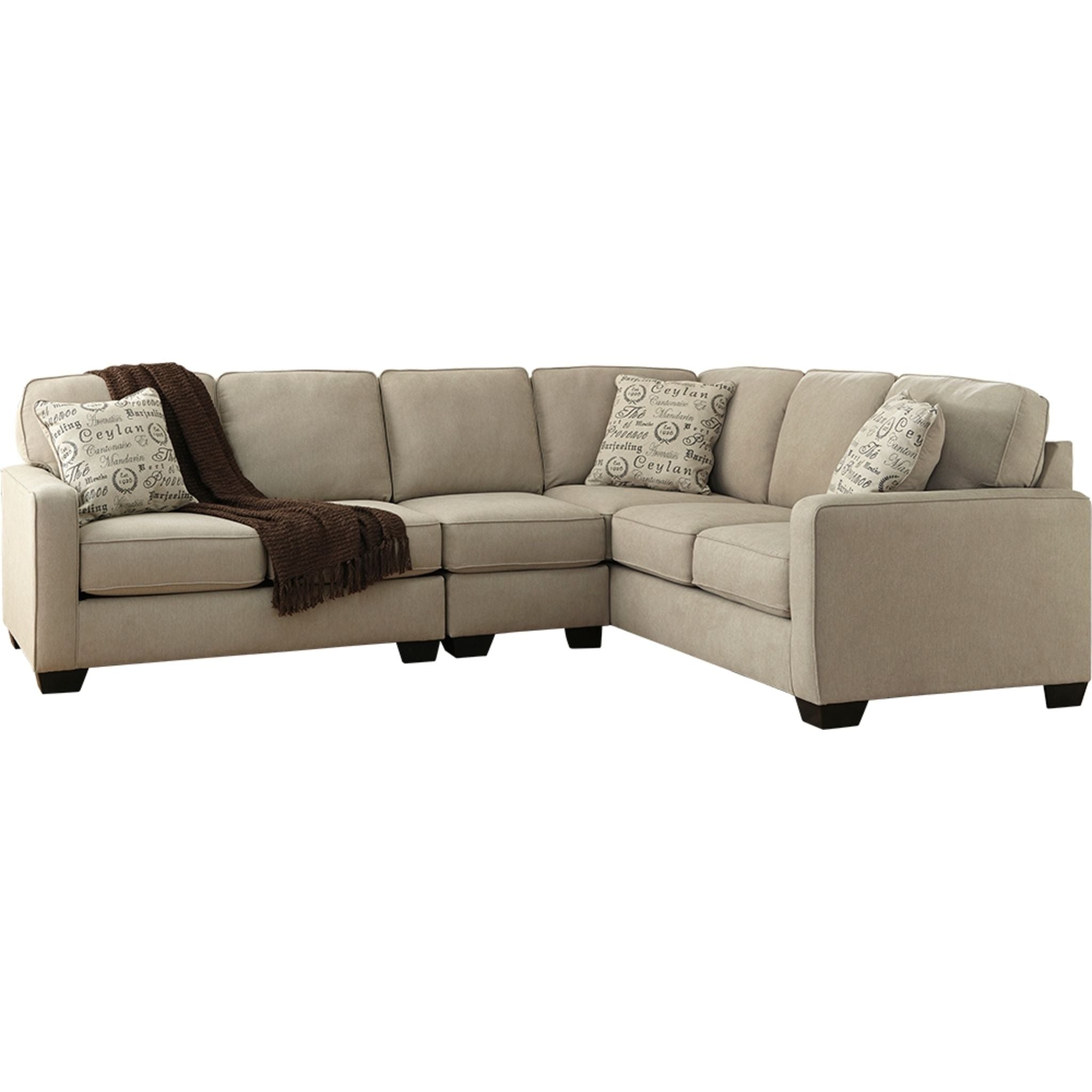 Alenya 3-Piece Sectional Sofa Set - Modern L-Shaped Couch with Chaise Lounge for Living Room, Apartment & Home Theater Comfortable Seating
