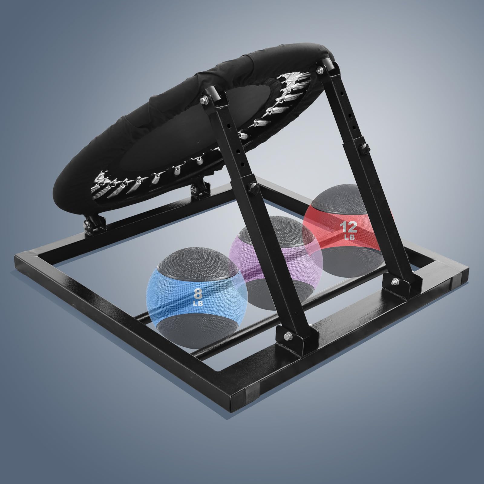 Medicine Ball Rebounder with Storage - Workout Equipment for Physical Therapy, Upper Body Training, Coordination & Sports Exercises (No Ball Included) - Perfect for Home Gyms, Rehabilitation & Athletic Training