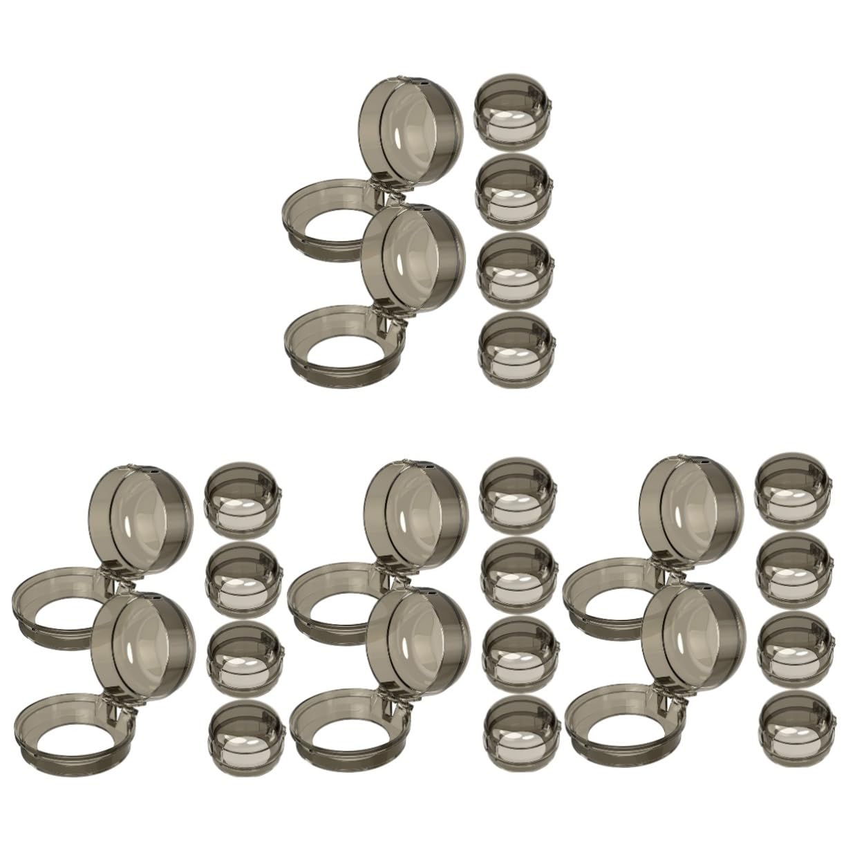 Uonlytech 96 Pcs Stove Knob Covers - Child Proof Oven Knob Locks & Range Knob Protectors - Heat Resistant Stove Button Covers for Kitchen Safety (Great for Homes with Kids & Pets)