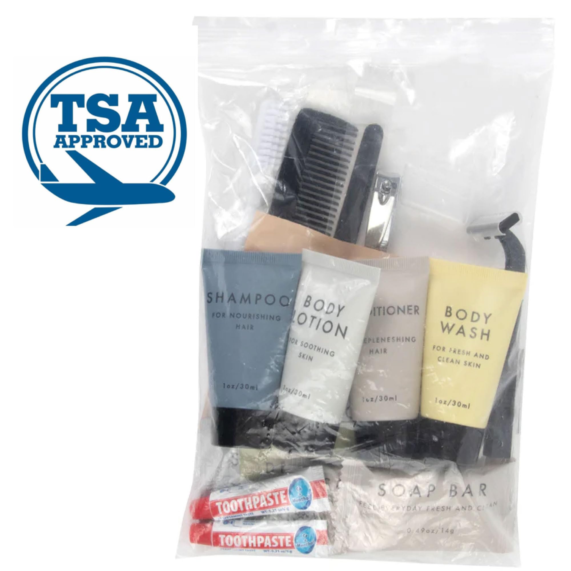 50 Pack Bulk Hygiene Kits for Homeless & Travel - 25 Piece Toiletry Essentials for Men & Women | Perfect for Shelters, Hotels, Emergency Preparedness & On-the-Go Care