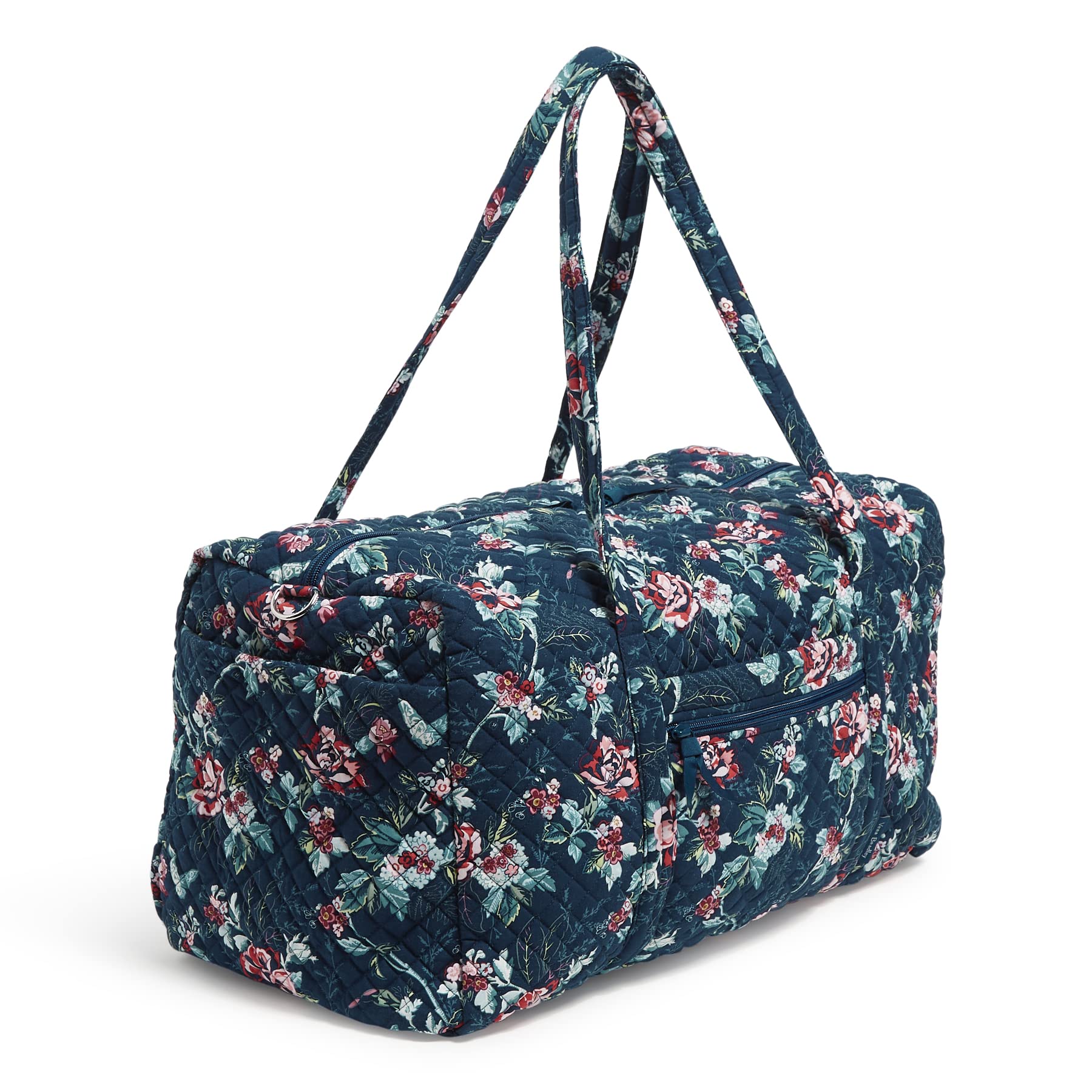 Vera Bradley Women's Large Cotton Travel Duffle Bag - Lightweight Carry-On Weekender for Gym, Beach & Overnight Trips | Spacious Luggage with Handles & Shoulder Strap