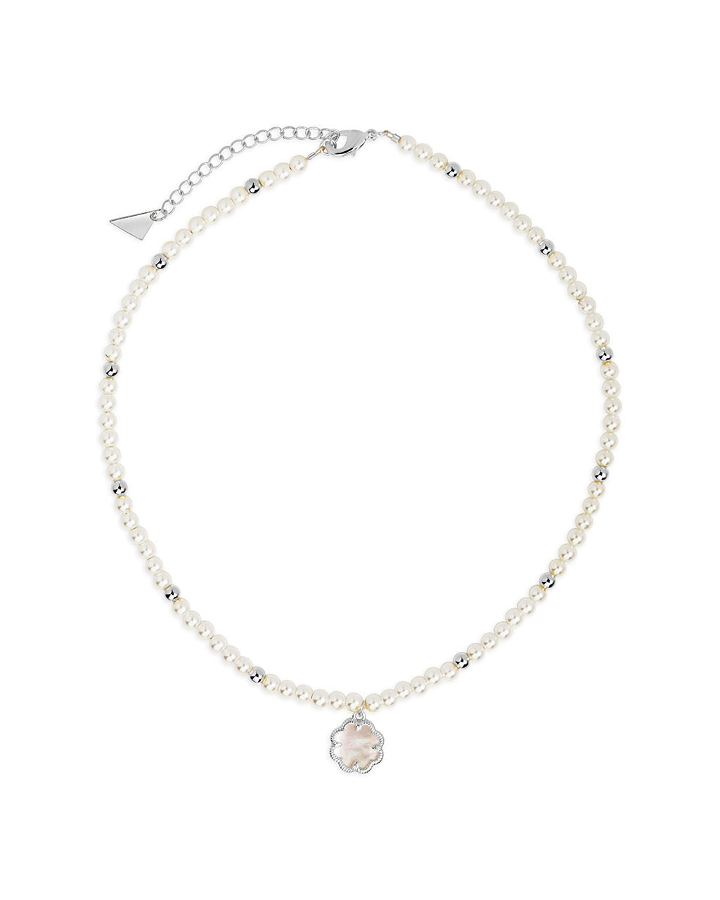Elegant Selfina Mother of Pearl & Pearl Beaded Choker Necklace for Women - Perfect for Weddings, Parties & Special Occasions