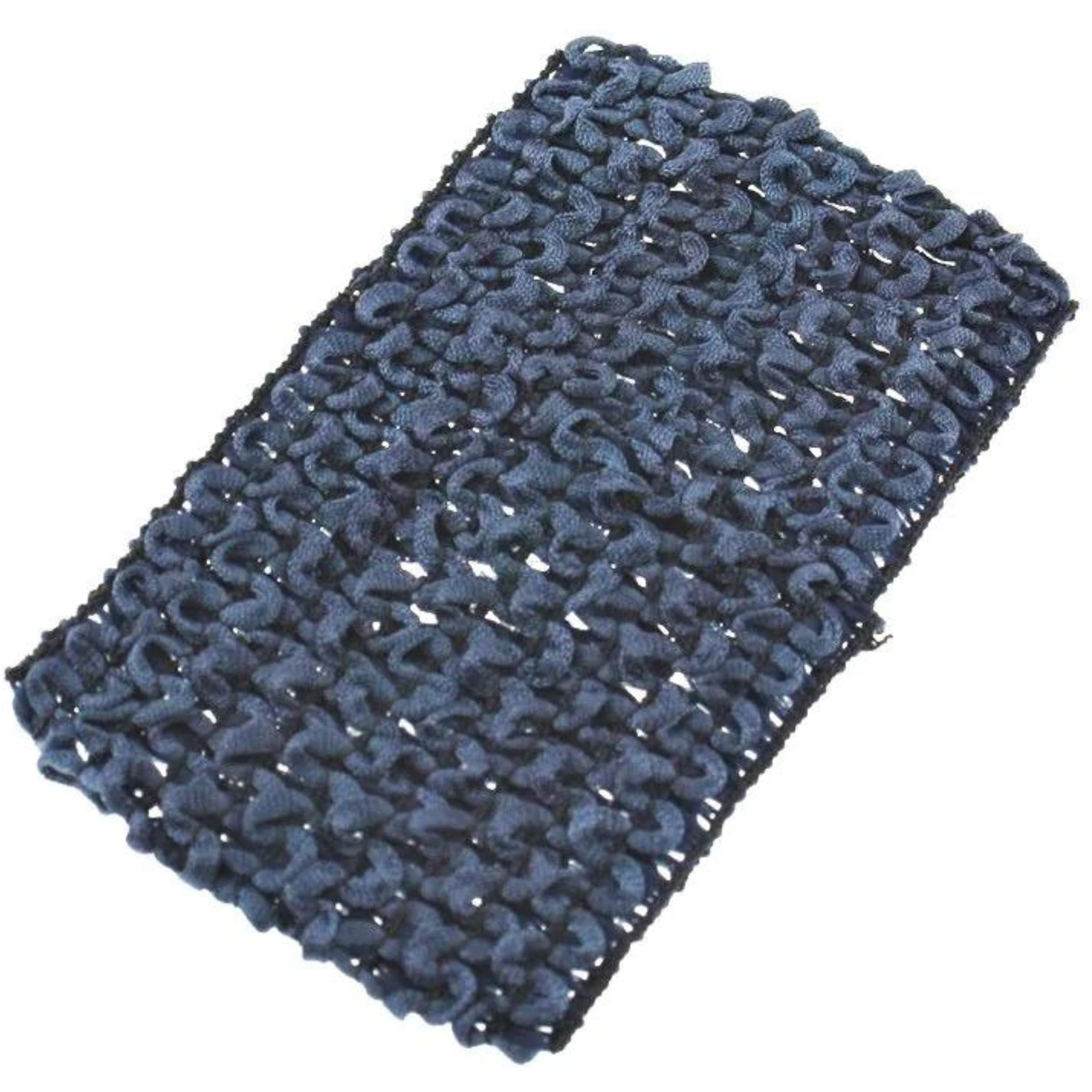 Topkids Knitted Headband for Women - Soft Elastic Crochet Hair Band for Adults (7cm, Black) | Perfect for Workouts, Yoga, Running & Everyday Fashion Accessory