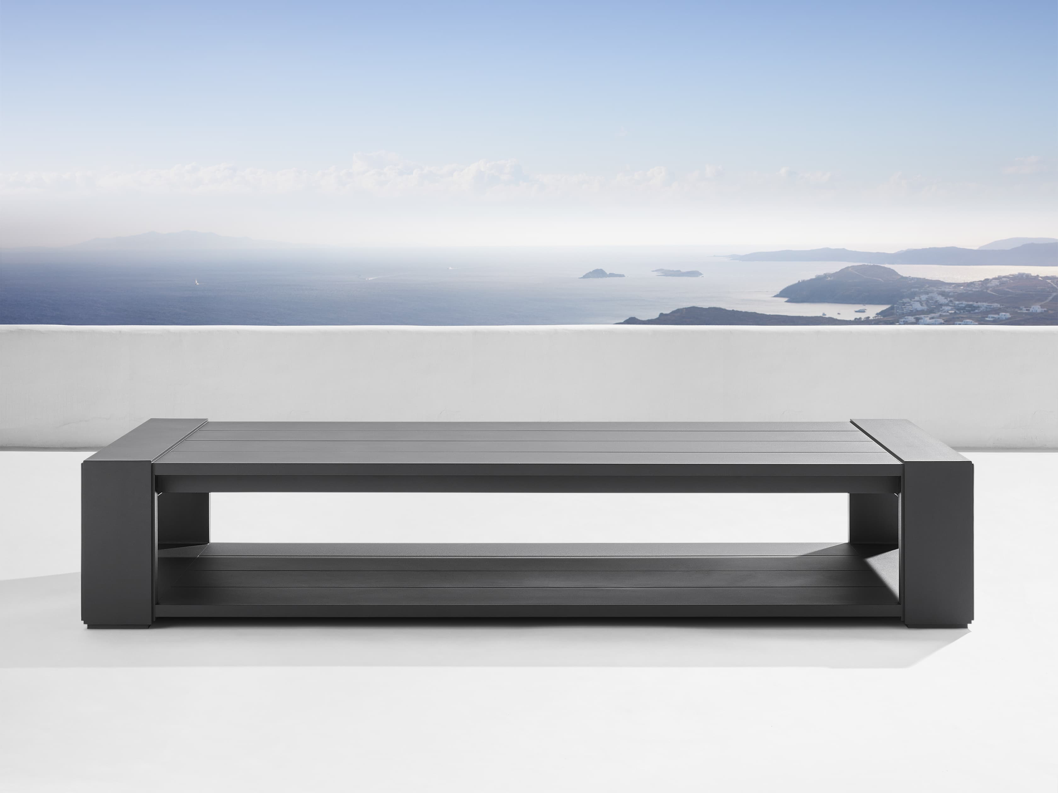 Premium Aluminum Outdoor Coffee Table - Lightweight & Weather-Resistant for Patio, Garden, and Poolside Relaxation