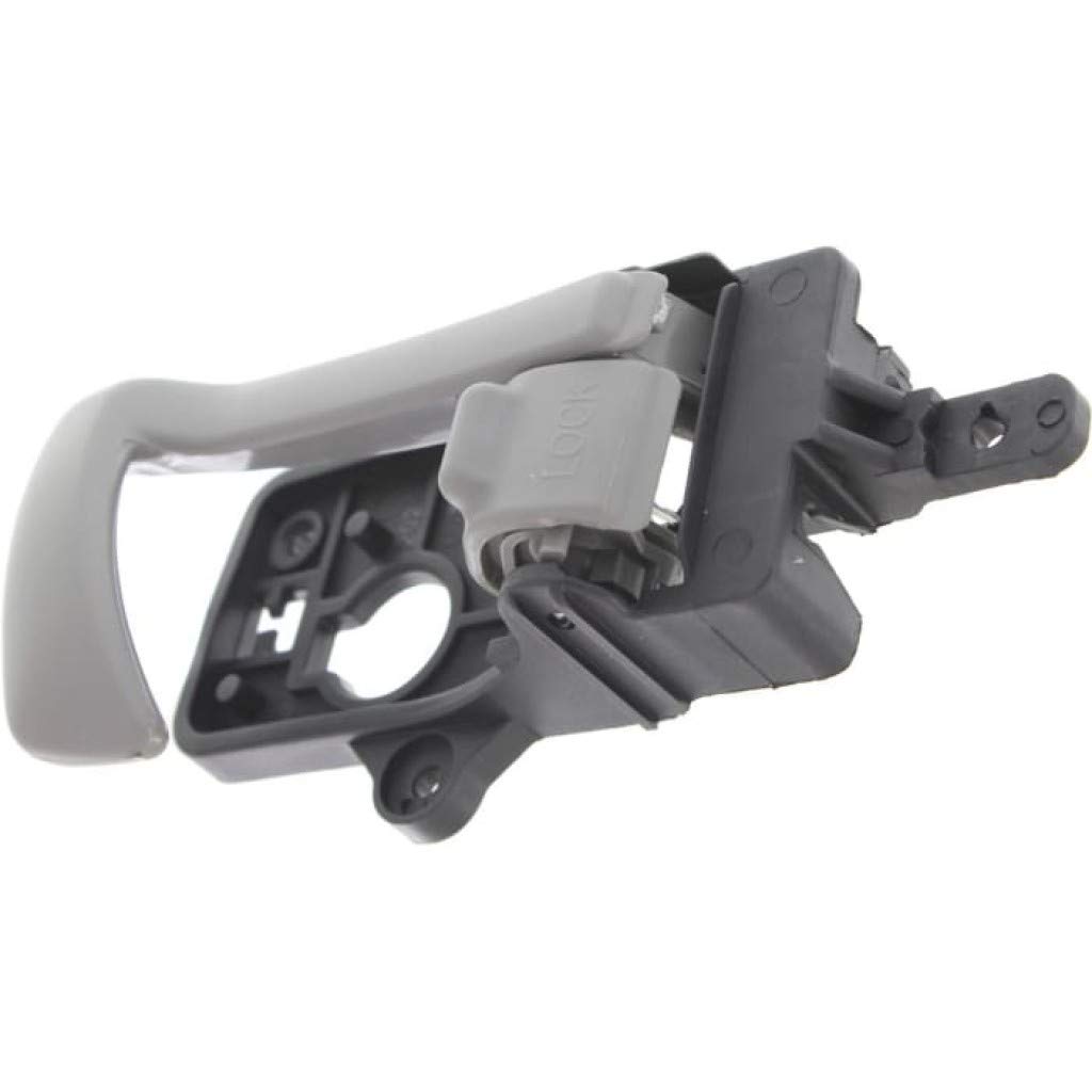 2007-2012 Hyundai Santa Fe Interior Door Handle Front or Rear Passenger Side Gray with Door Lock Button - Compatible with All Submodels | Replacement Car Part for Easy DIY Installation & Vehicle Maintenance