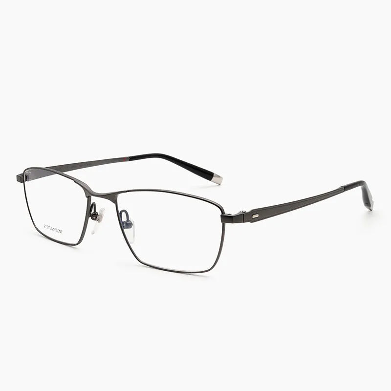 Aimee Unisex Full Rim Square Titanium Eyeglasses Frame 27023 | Lightweight Durable Glasses for Men & Women | Perfect for Reading, Working & Daily Wear