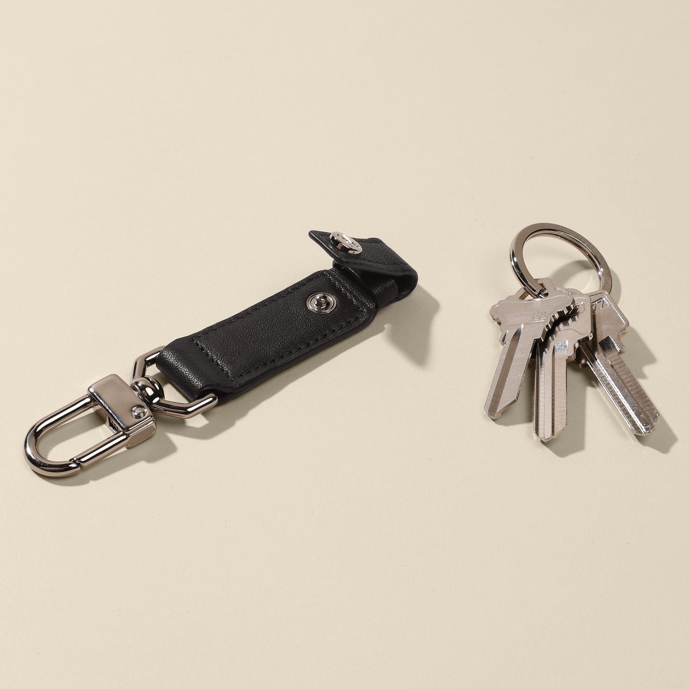 Valet Snap Keychain - Black Onyx Key Holder for Men & Women | Durable & Stylish Key Organizer for Home, Office, Car Keys | Perfect Gift for Travel & Daily Use