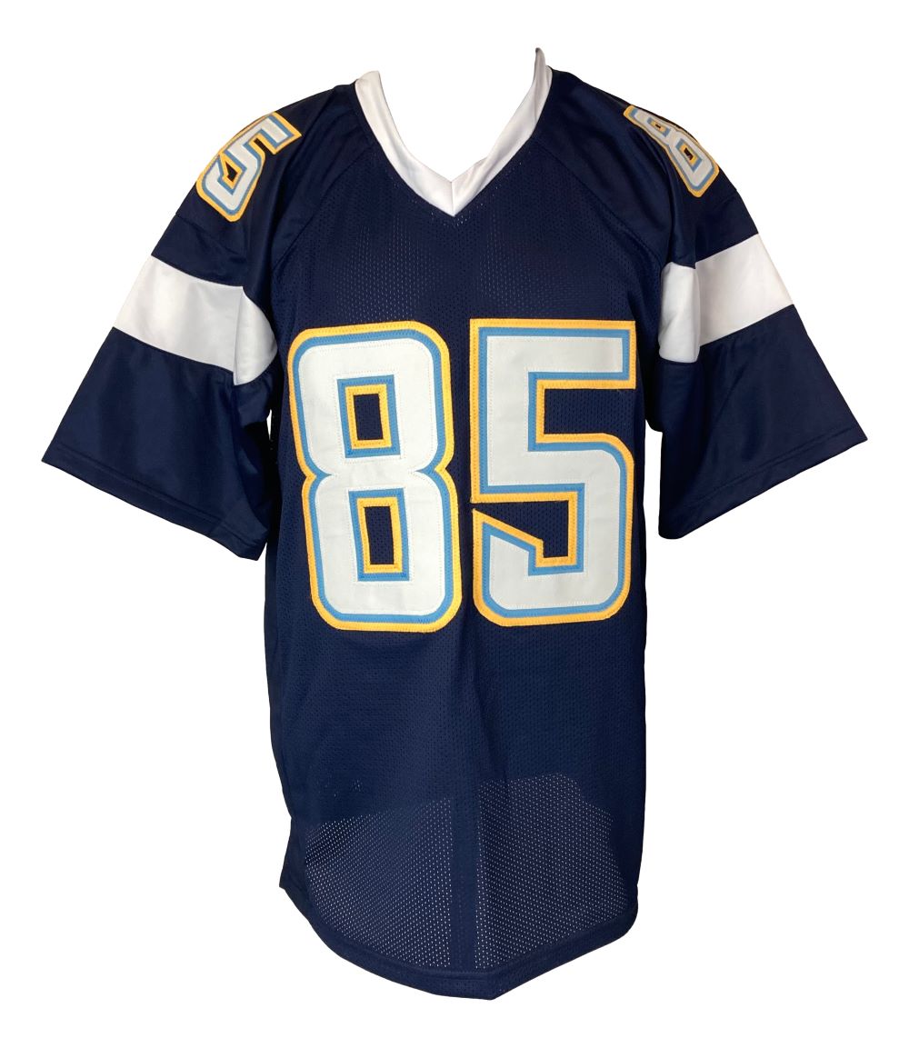Authentic Antonio Gates San Diego Chargers Signed Navy Blue Football Jersey - Limited Edition Collectible for NFL Fans & Memorabilia Enthusiasts - Perfect for Display, Gifting, and Game Day Celebrations