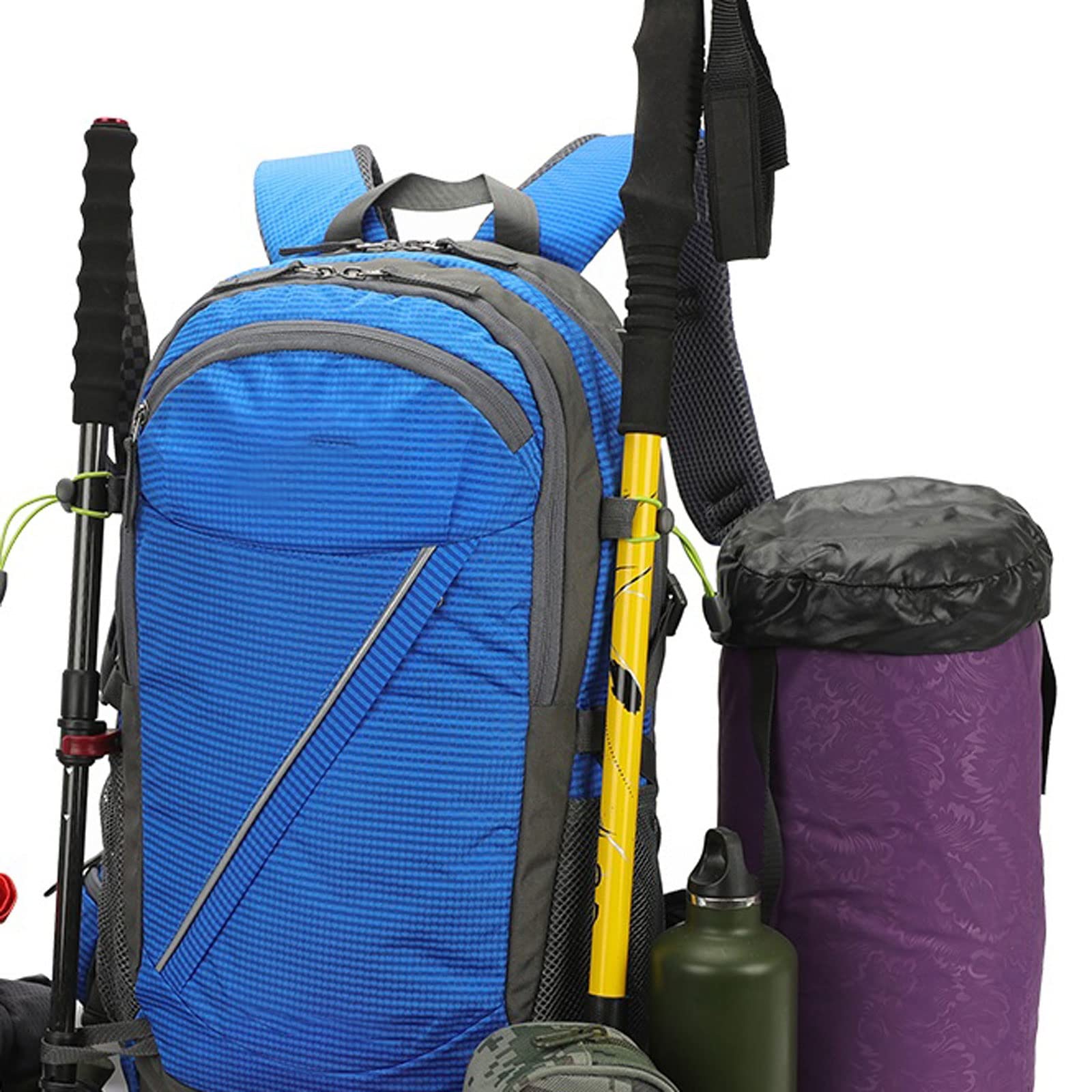 Waterproof Nylon Toiletry Bag for Men & Women - Travel Hiking Backpack for Outdoor Sports, Gym, School & Camping Essentials