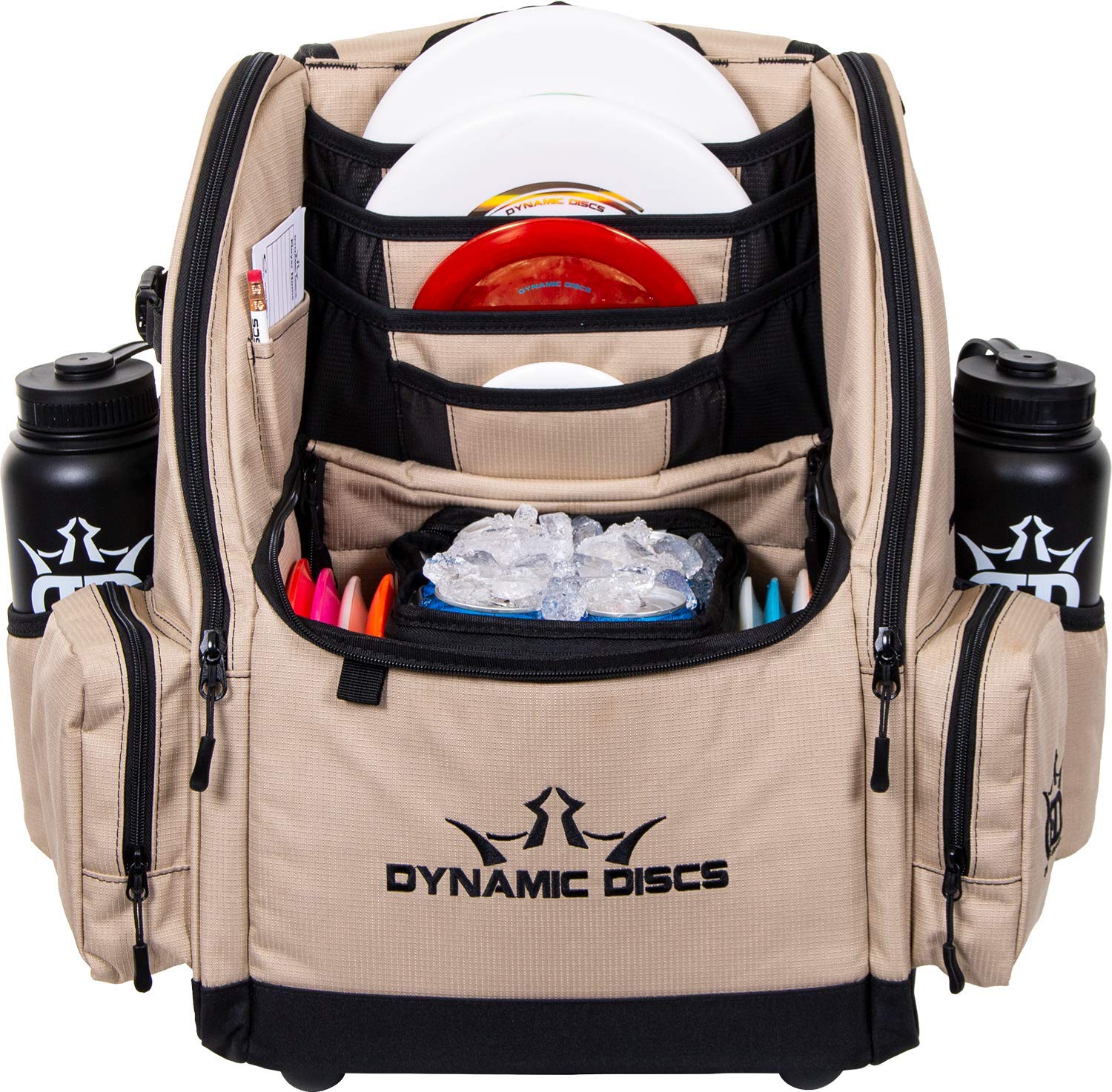 Dynamic Discs Commander Backpack Disc Golf Bag - 20 Disc Capacity, 2 Deep Storage Pockets & 2 Water Bottle Holders | Premium Frisbee Golf Backpack for Tournaments, Practice & Outdoor Adventures