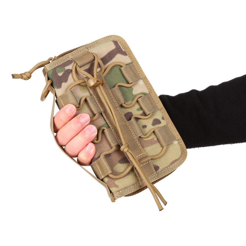 Portable Tactical Wallet for Men - Large Capacity RFID Blocking Organizer with Phone Pocket | Perfect for Travel, Hiking & Everyday Carry