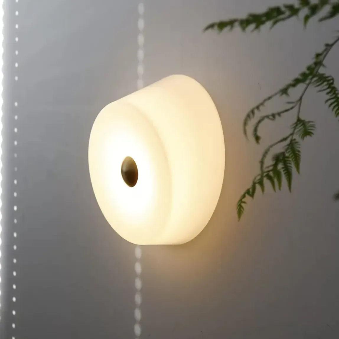 Modern Round Flush Mount LED Wall Light - Energy Efficient Indoor Ceiling Lighting for Bedroom, Living Room, Hallway