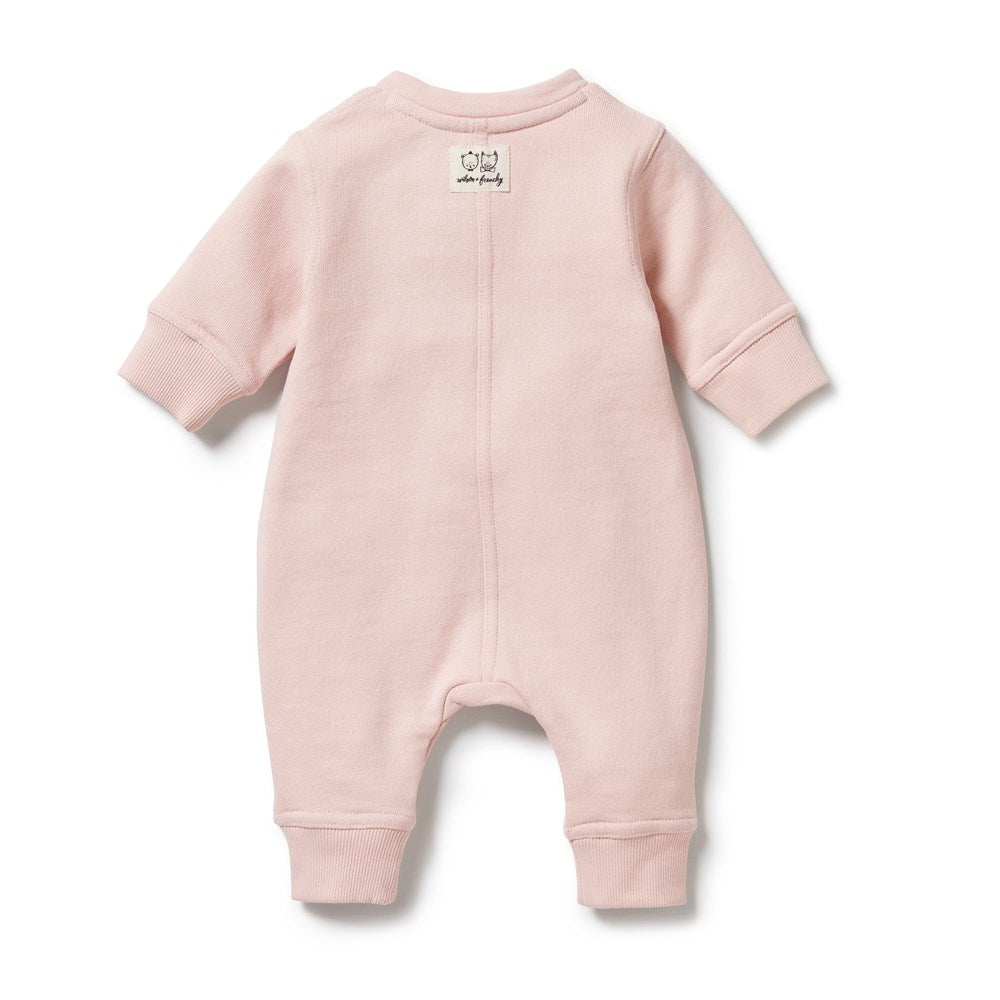 Organic Cotton Baby Rose Terry Growsuit - Soft & Comfortable One-Piece for Newborns & Infants - Perfect for Playtime, Naptime & Everyday Wear