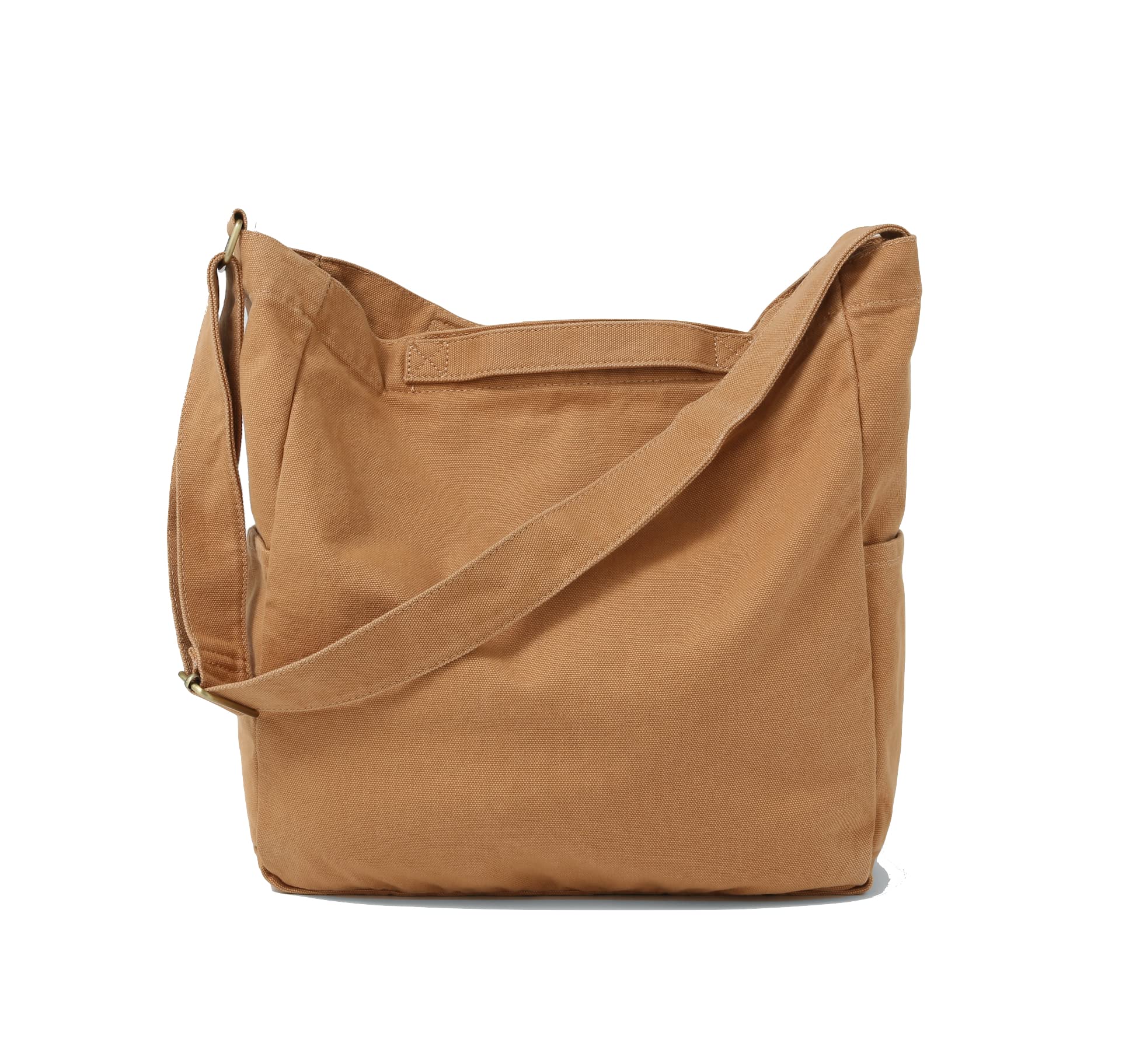 Jeelow Heavy Duty Canvas Tote Bag for Travel & Work - Durable Crossbody Shoulder Bag for Men & Women