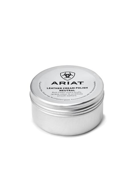 Ariat Leather Cream Polish - Premium Leather Conditioner & Protector for Boots, Shoes & Bags - Restores Shine & Prevents Cracking - Ideal for Cowboy Boots, Work Boots & Leather Accessories