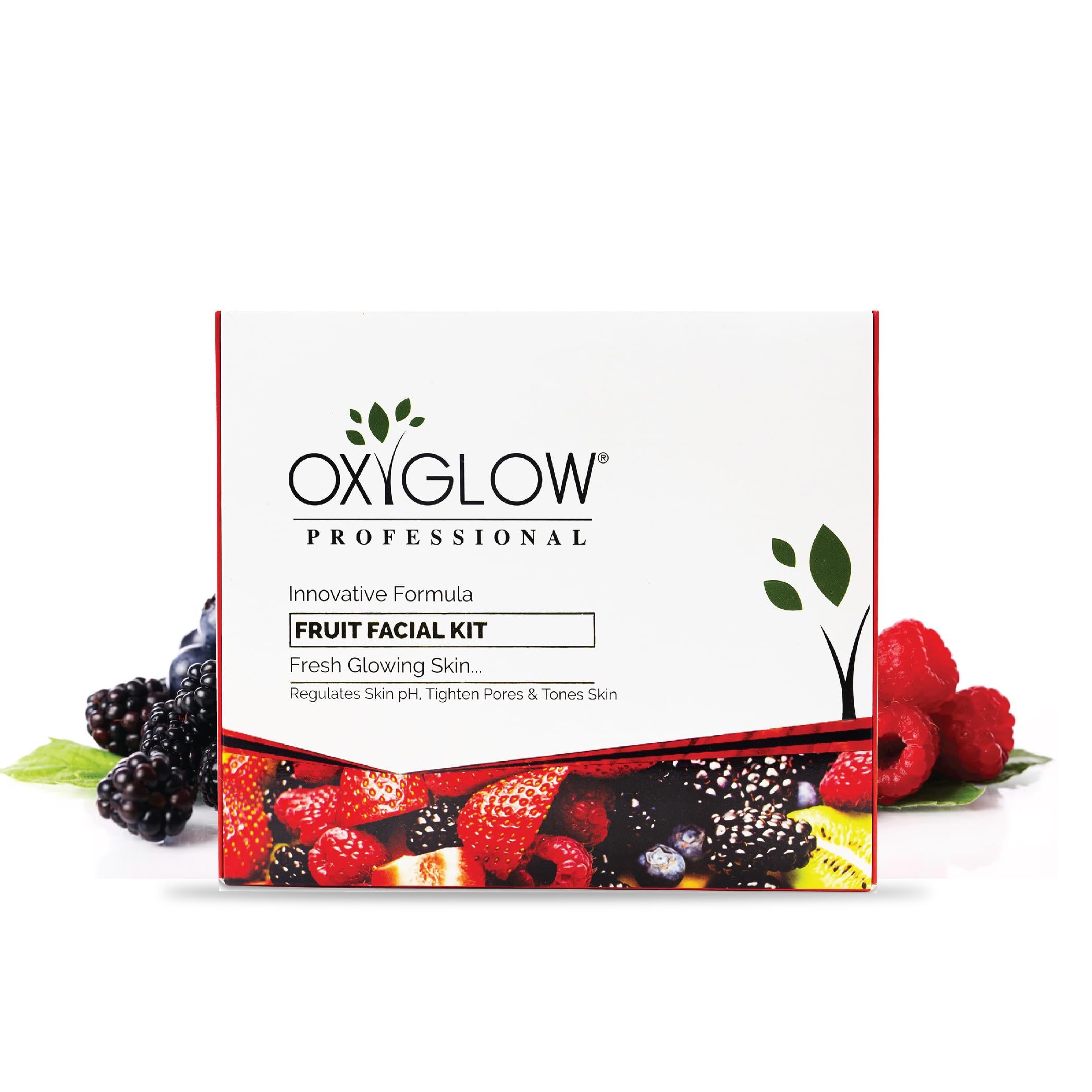 OxyGlow Herbals Multi Fruit Facial Kit for Glowing Skin | Hydrating & Regulating Skin Care | Enriched with Fruit Enzymes | 260g | Perfect for Daily Skincare Routine & Spa Treatments