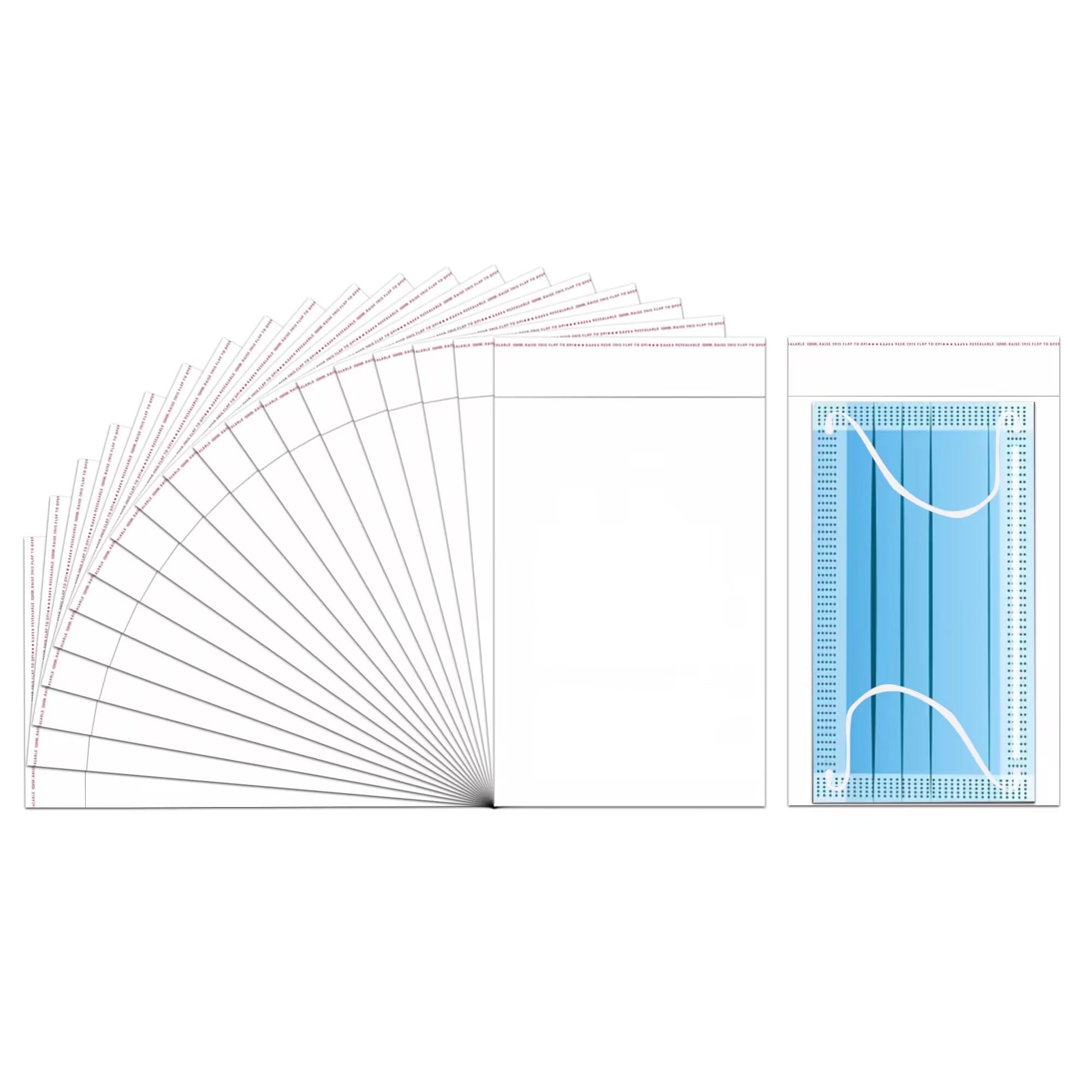 5x7 Self Sealing Cellophane Bags 100pcs - Clear Resealable OPP Plastic Bags for Snacks, Cookies, Jewelry & Party Favors - 1mil Thick Food Safe Packaging - Perfect for Bakery, Crafts, Retail & Gift Wrapping (11 Sizes Available)