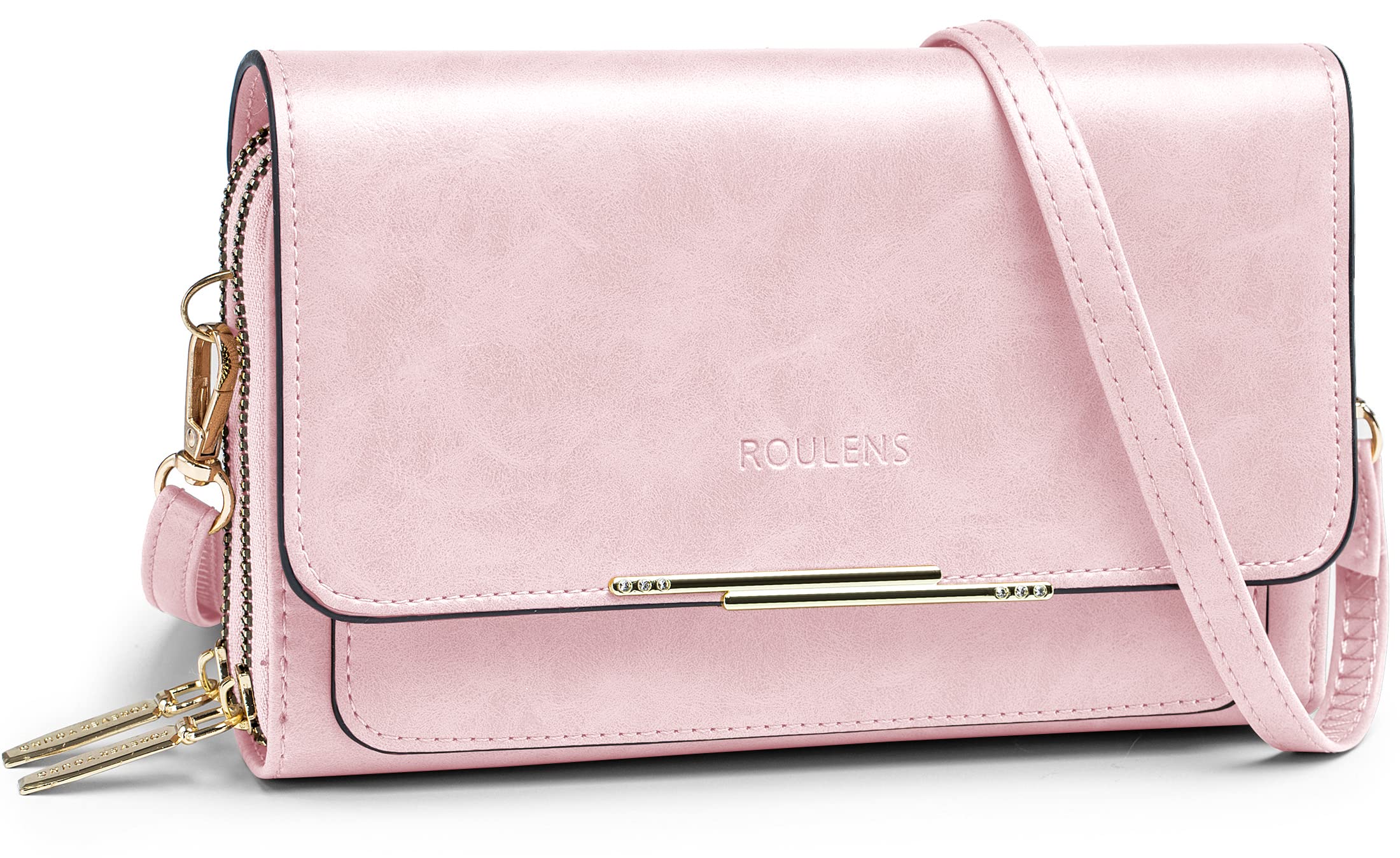 Roulens Small Crossbody Bag for Women - Stylish Phone Purse with Credit Card Slots & Shoulder Strap | Perfect for Everyday Use, Travel, and Shopping