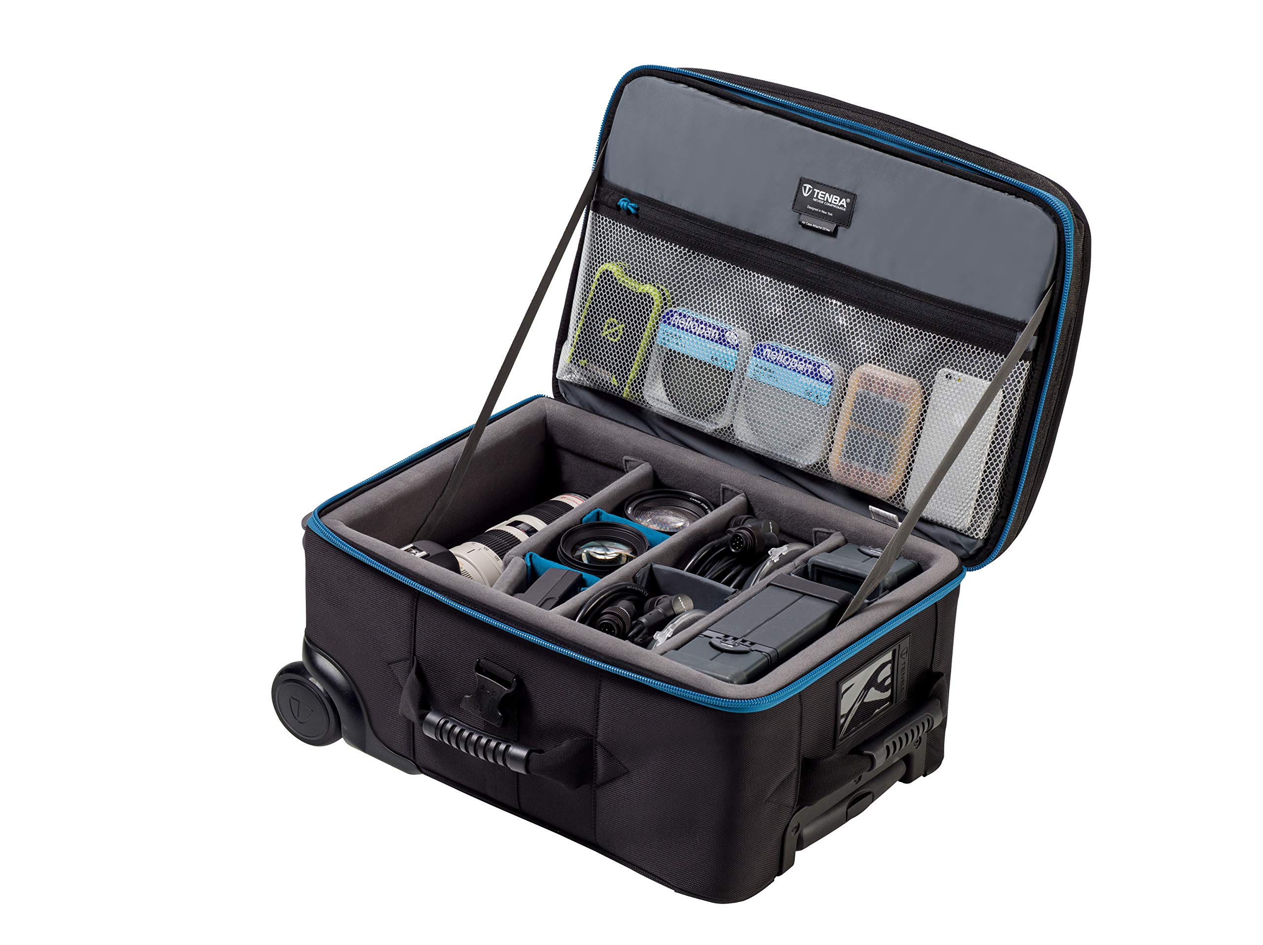 Tenba Transport Air Case Attache 22x14 Inch - Durable Rolling Laptop Briefcase for Business Travel & Office Use - TSA Approved Carry-On Luggage (Model 634-223) - Perfect for Professionals, Photographers & Frequent Flyers