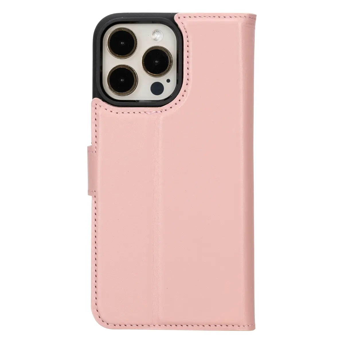 Pink Leather Wallet Case for iPhone 15 Pro Max - Slim RFID Blocking Phone Cover with Card Holder - Perfect for Women's Fashion & Everyday Use