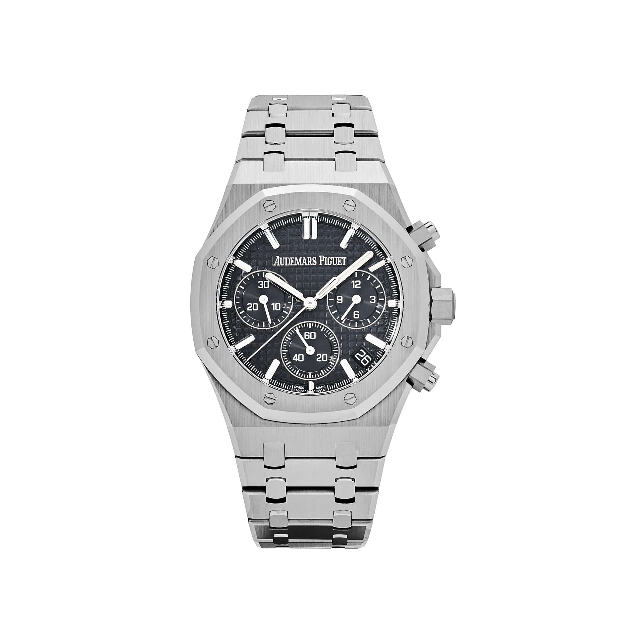 Audemars Piguet Royal Oak 26240ST.OO.1320ST.06 Automatic Chronograph Watch - Stainless Steel Case, Black Dial, Self-Winding Movement (2023) - Luxury Men's Watch for Business & Formal Occasions