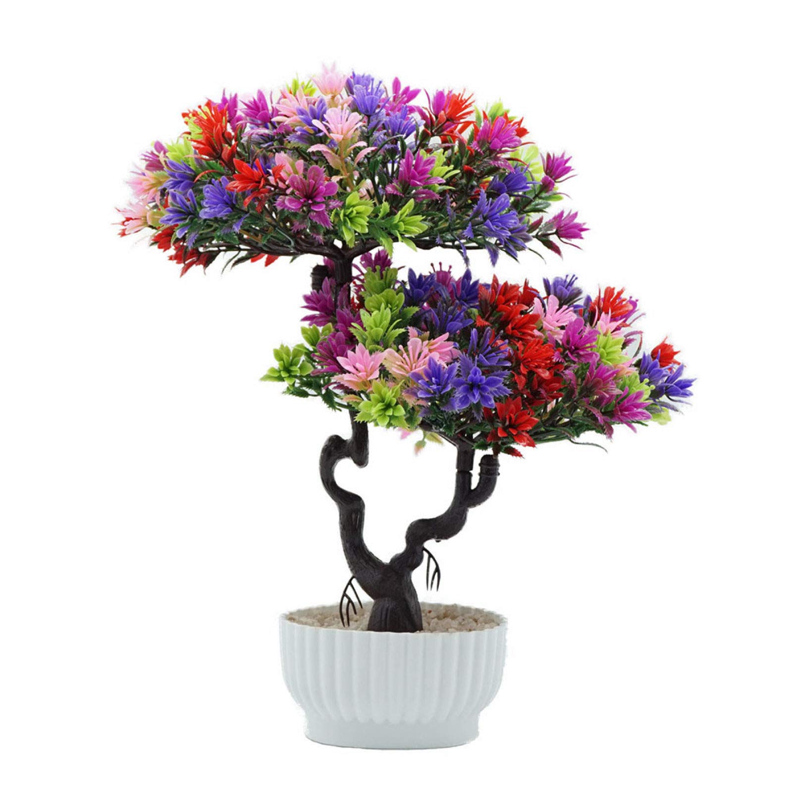 Artificial Pine Tree Plant - Fake Flowers & Plants for Home Decor, Wedding Party, Bonsai & Photography Props (1PC, Multicolor) | Realistic Indoor Greenery for Living Room, Office & Event Decoration