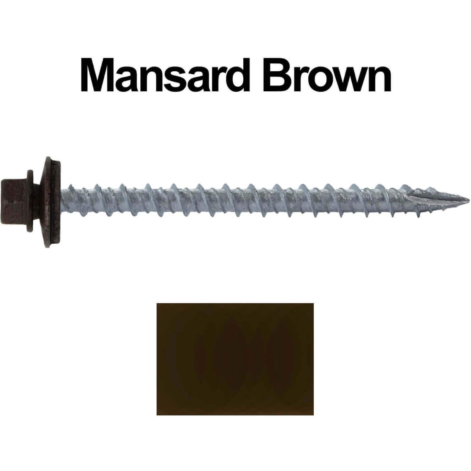 #10 Metal Roofing Screws (250 Pack) - 2-1/2