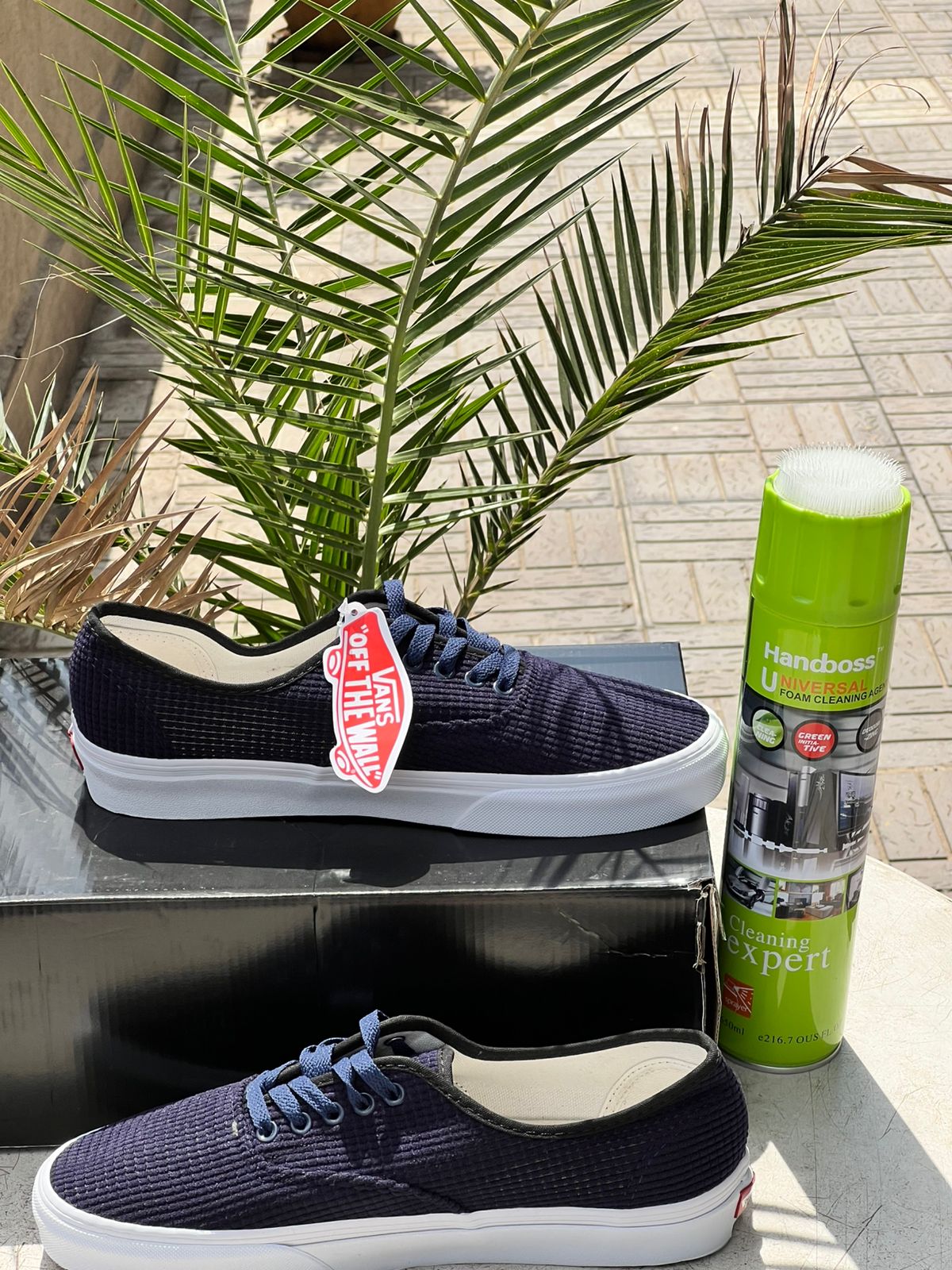 Vans Classic Navy Blue Corduroy Low Top Sneakers for Men & Women - Casual Streetwear Shoes for Everyday Wear & Skateboarding