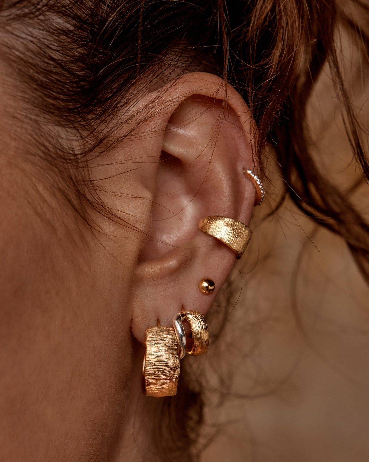 18K Gold Vermeil Woven Light Hoop Earrings - Dainty & Elegant Jewelry for Women - Perfect for Everyday Wear, Office & Special Occasions