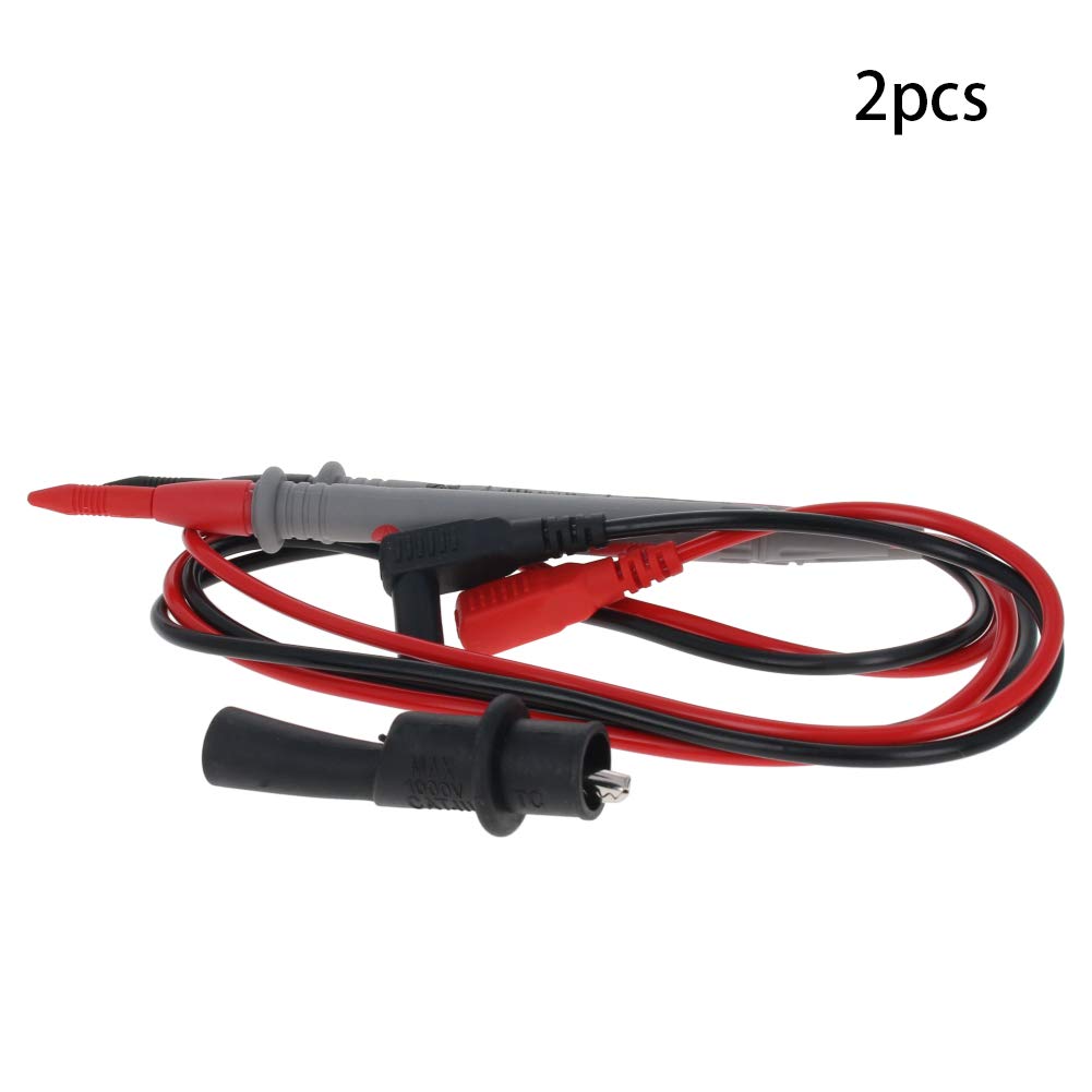 Fielect Digital Multimeter Test Leads with Alligator Clips - 2PCS High-Quality Multimeter Probe Tester Wire Pen Cable for Electrical Testing, DIY Repairs & Automotive Diagnostics