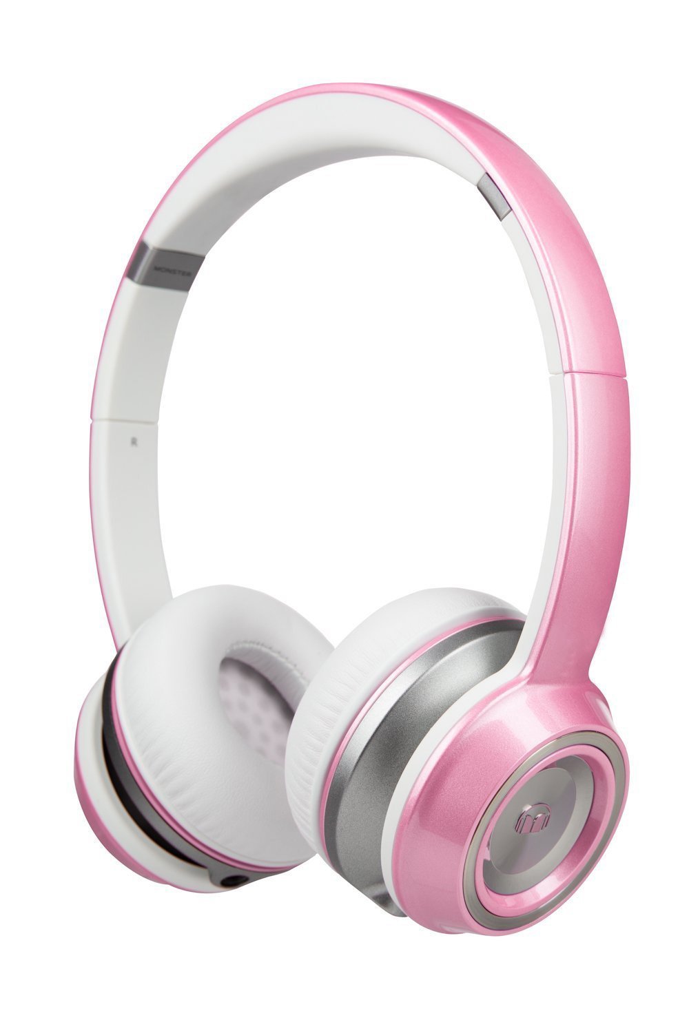 Monster NTune On-Ear Headphones - Wireless Bluetooth Headset with Built-in Mic, Noise Cancelling, 30H Playtime - Pink (Perfect for Gym, Travel & Work)