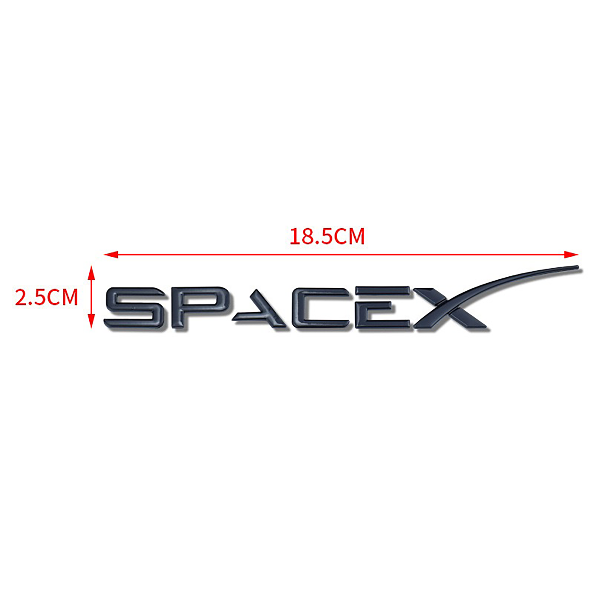 SpaceX Emblem Badge Decals for Tesla Model S 3 X Y - High Quality Vinyl Stickers for Car Exterior Decoration & Personalization (Set of 4) - Perfect for Tesla Enthusiasts & Space Fans