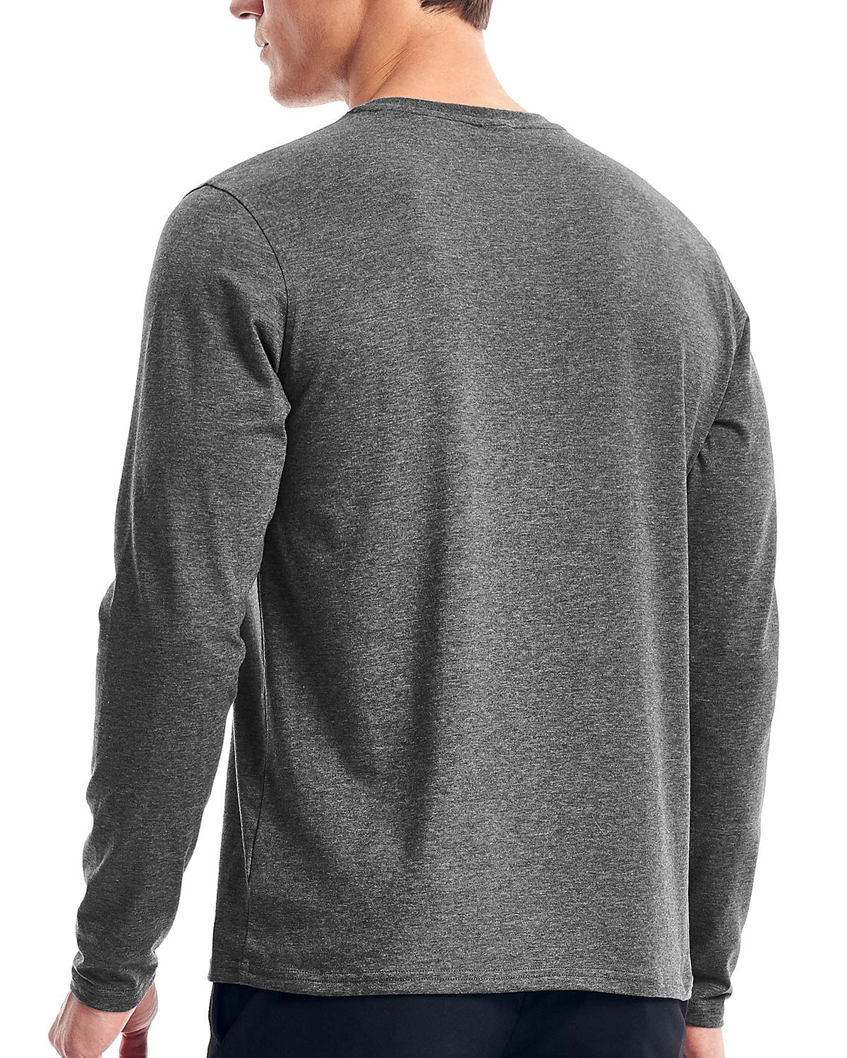 Men's Cotton Blend Henley Shirt Long Sleeve Casual Button-Up Tee | Comfortable 3-Button Design for Everyday Wear, Date Nights & Outdoor Activities