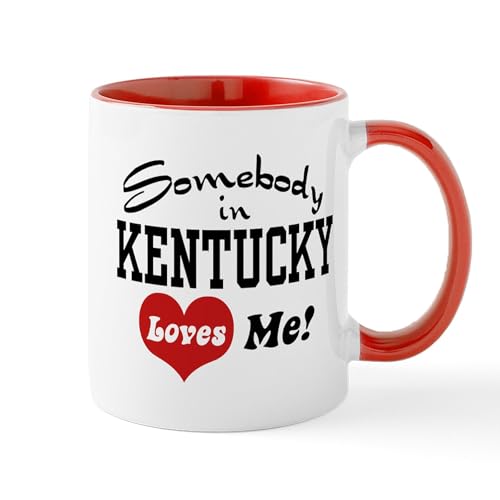 White/Red Inside - Somebody In Kentucky Loves Me Mug
