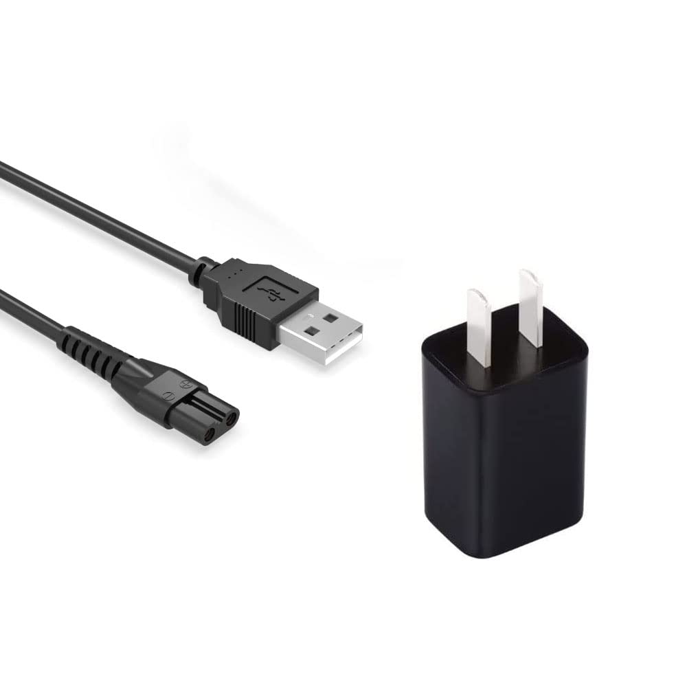 Original BaByliss Pro Trimmer Charger - USB Power Adapter Cable Replacement for FX870, FX788, FX787, FXSSM, FX820, FX726, FX825 & LoPROFX Clippers - Perfect for Home Salon & Barber Shop Use