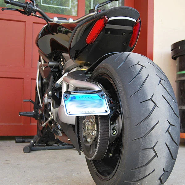 Ducati Diavel 1260 Side Mount License Plate Bracket (2 Position Adjustable) for 2019-Present Models - Perfect for Street Legal Compliance & Custom Motorcycle Builds